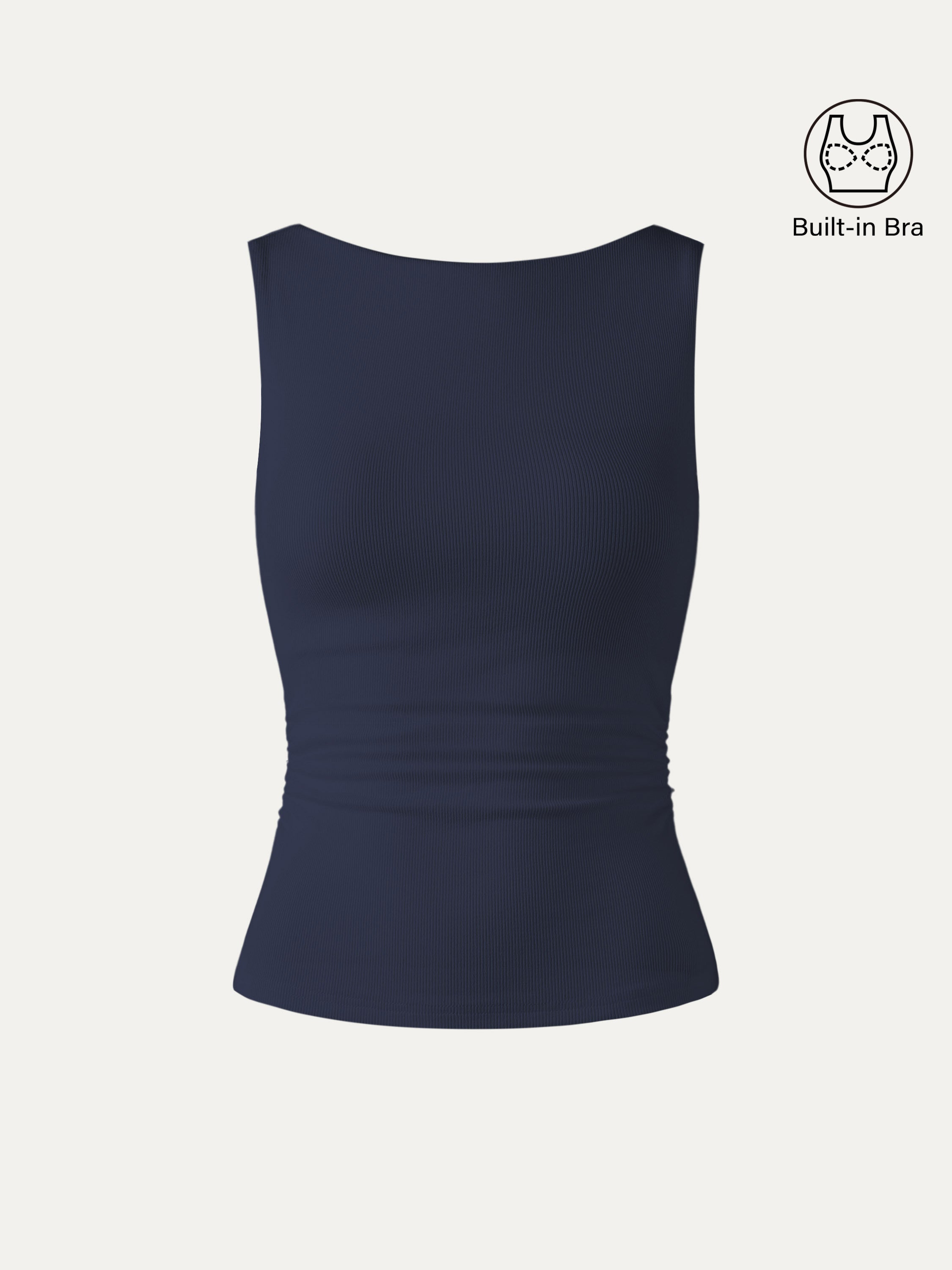 Elastic Open Back Brami Tank