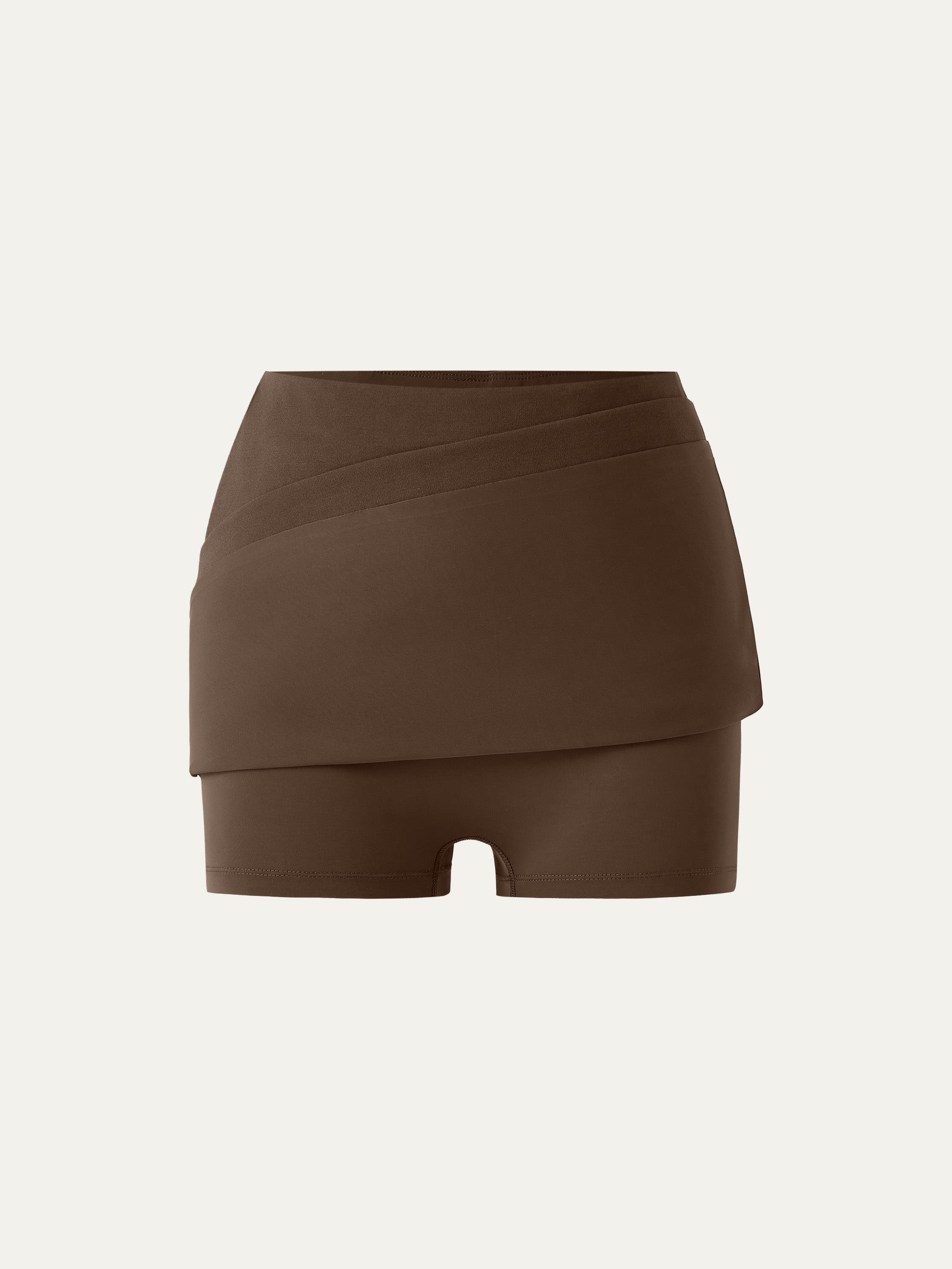Mid Rise Pull-on A-line Skirt with Pockets