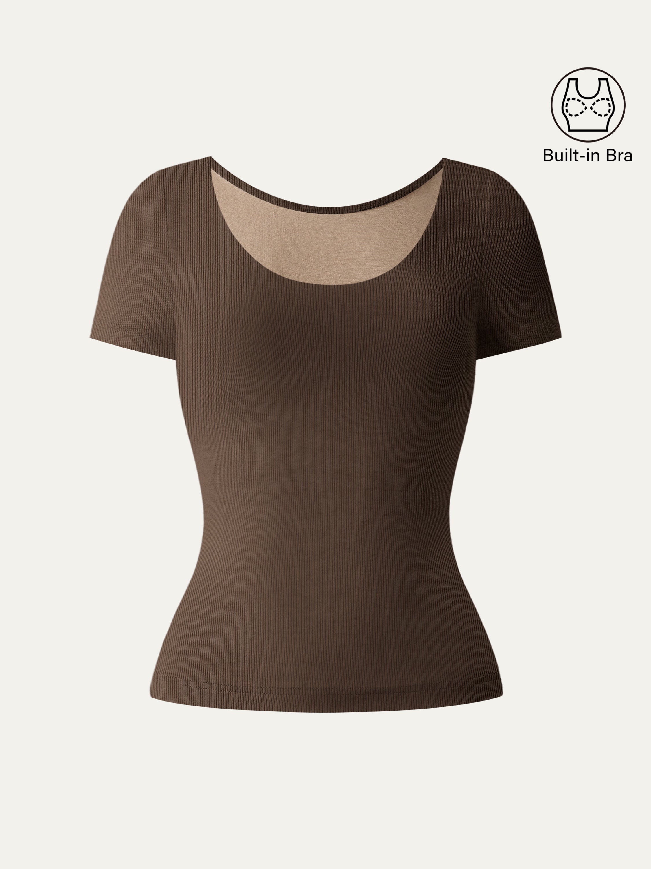 Scoop Neck Short Sleeve Cotton New Airy Brami