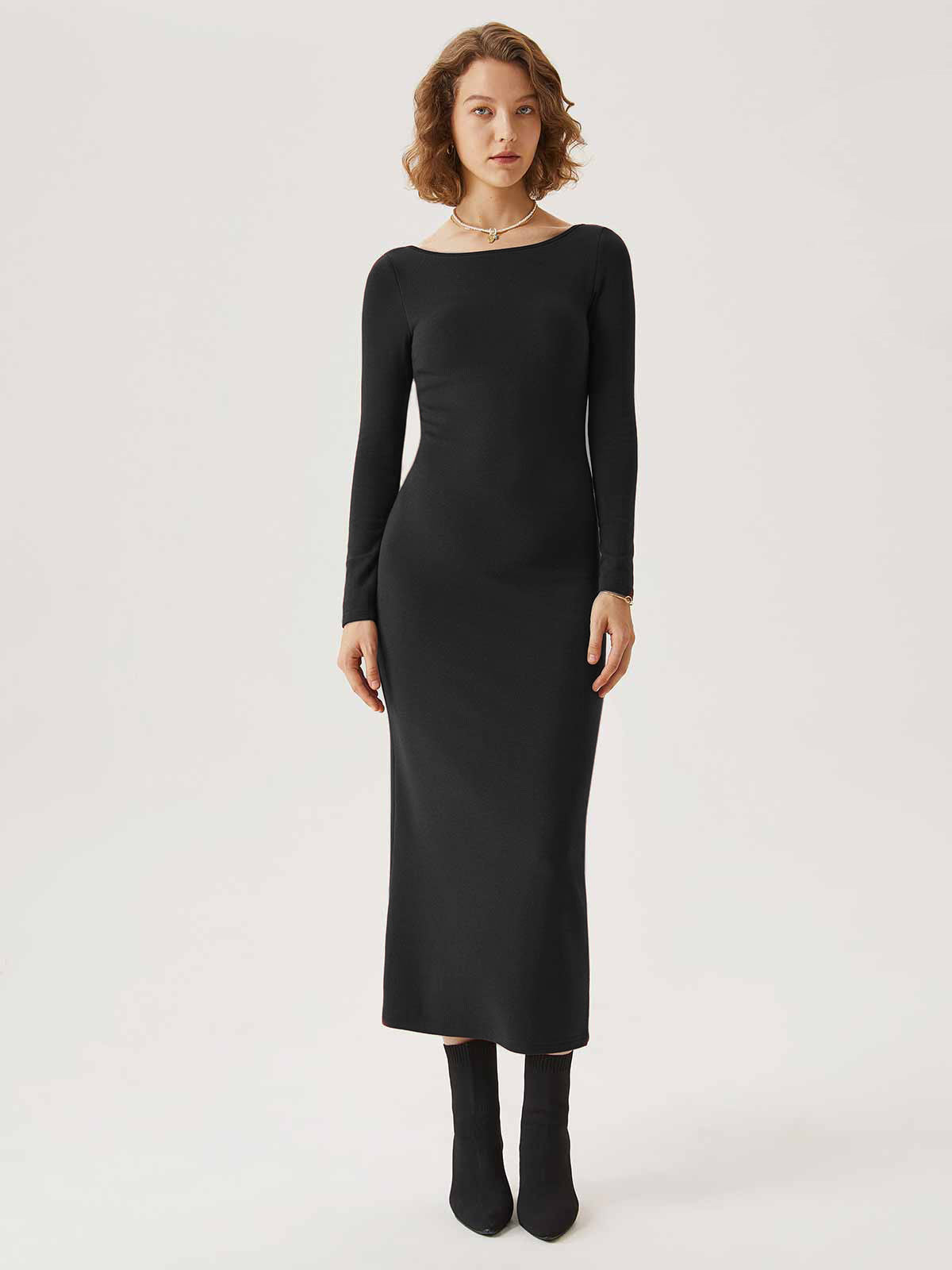 Open Back Brami Midi Dress