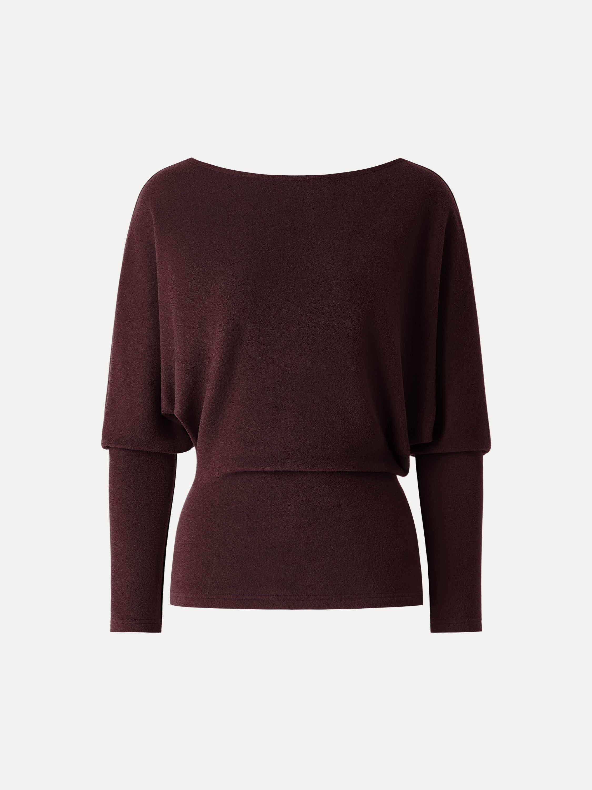MaxWarm Boatneck Top with Asymmetrical Hem
