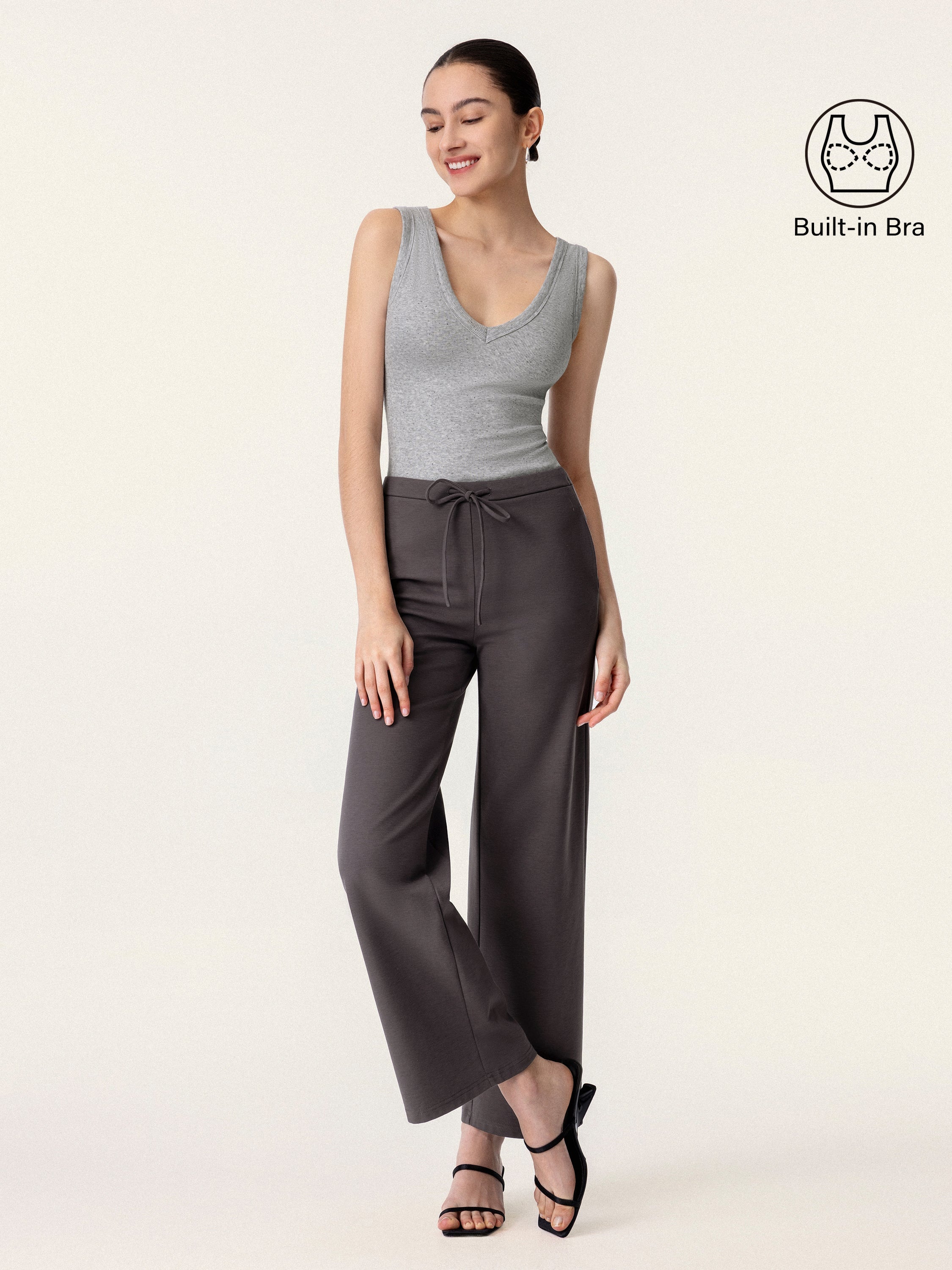 Stretchy V-neck Cotton New Airy Brami Tank