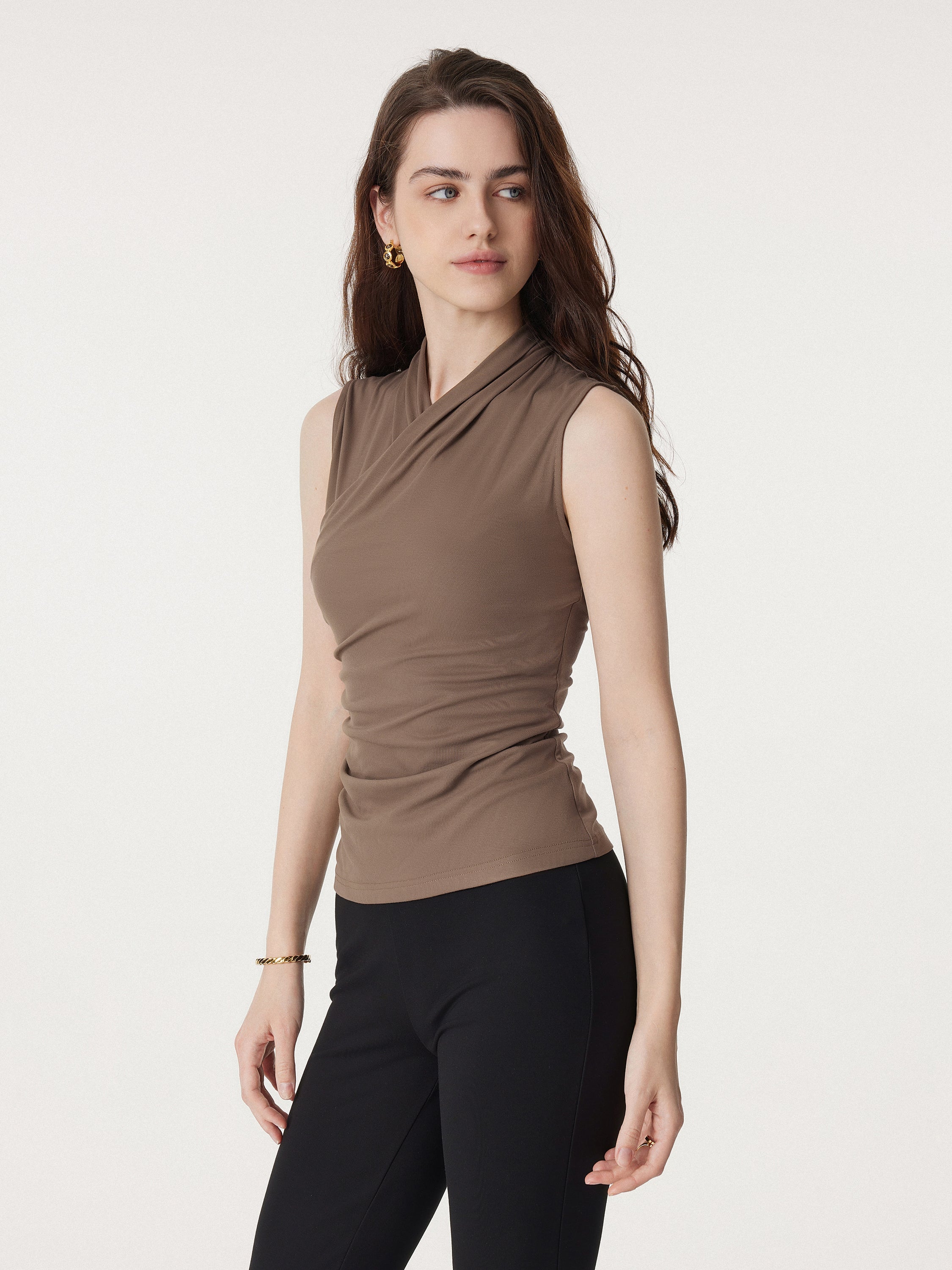Effortless Surplice Second-skin Tank