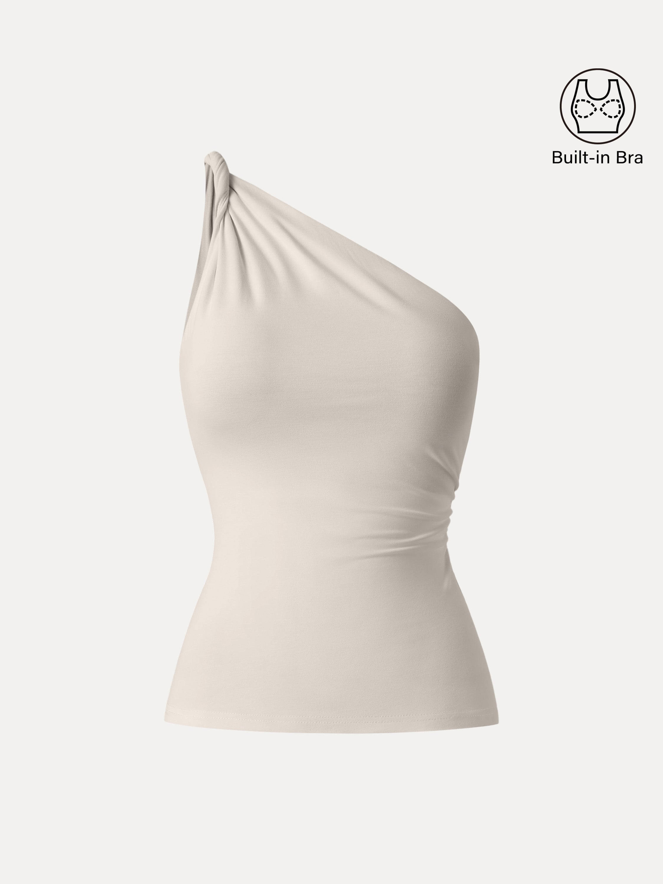 One Shoulder Twisted Brami Tank