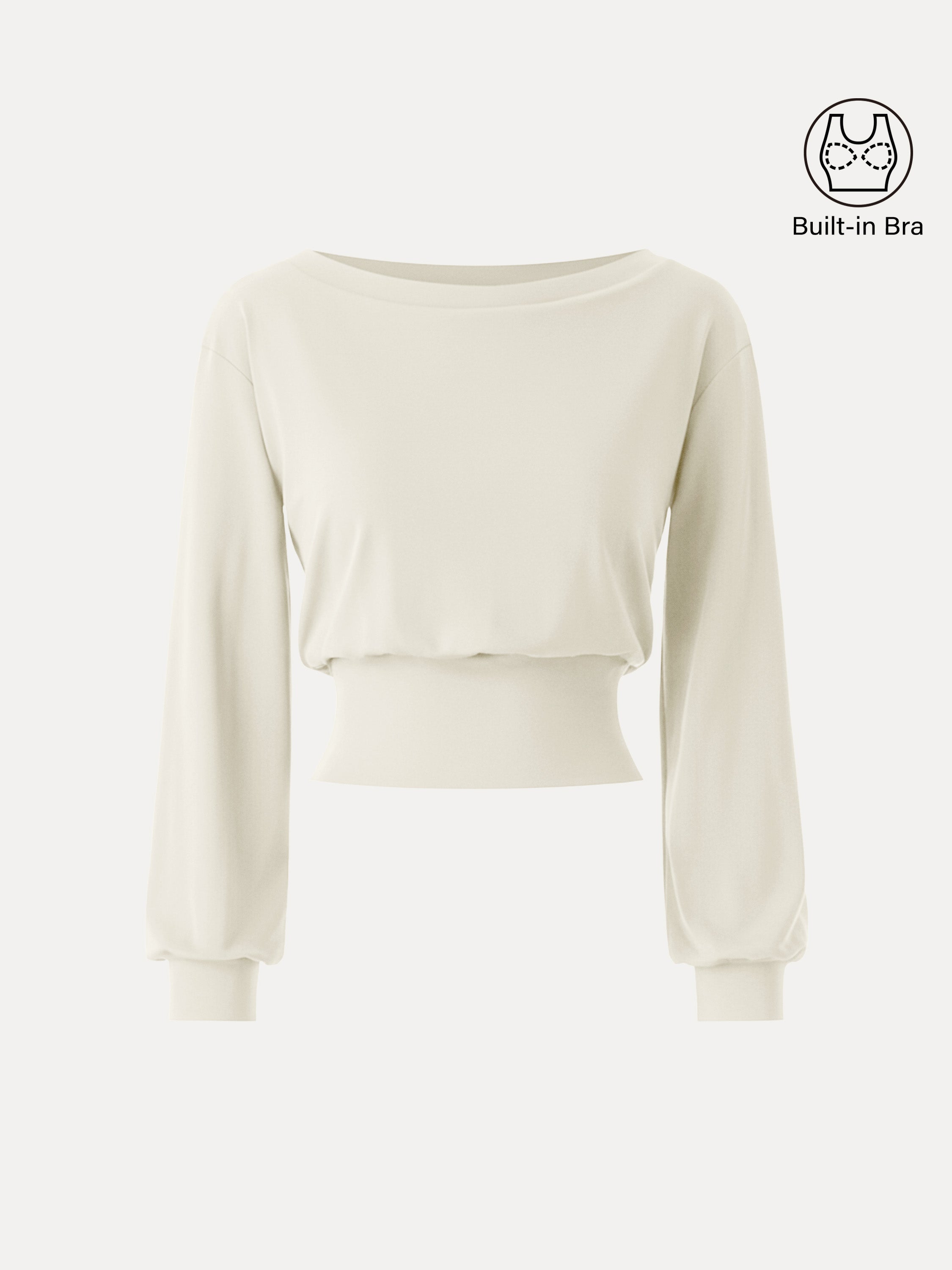 Non-Itchy Wool Blend Boatneck Brami