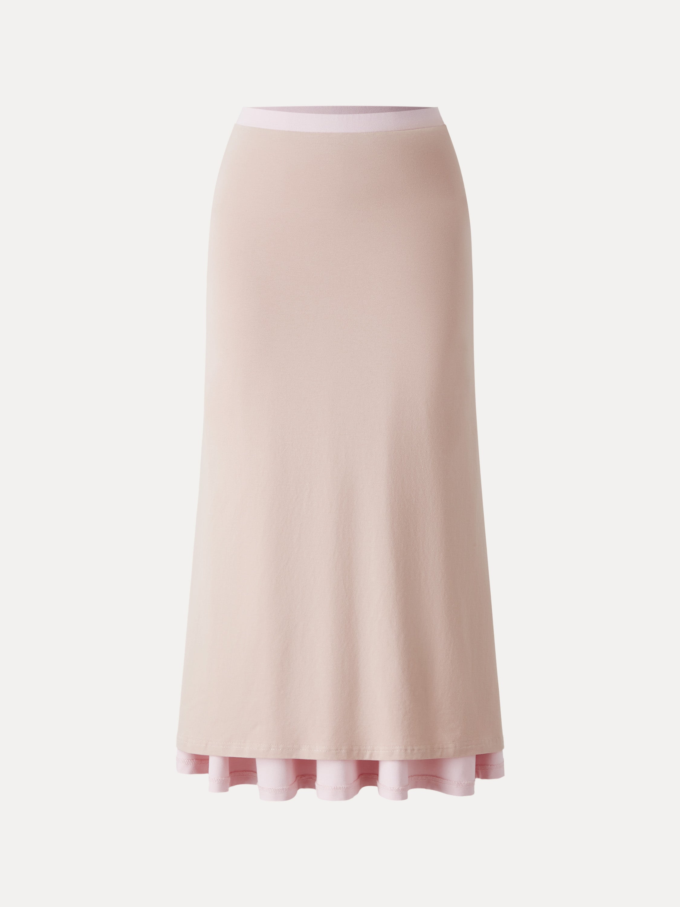 Mid Rise Flare Circle Midi Skirt with Pockets