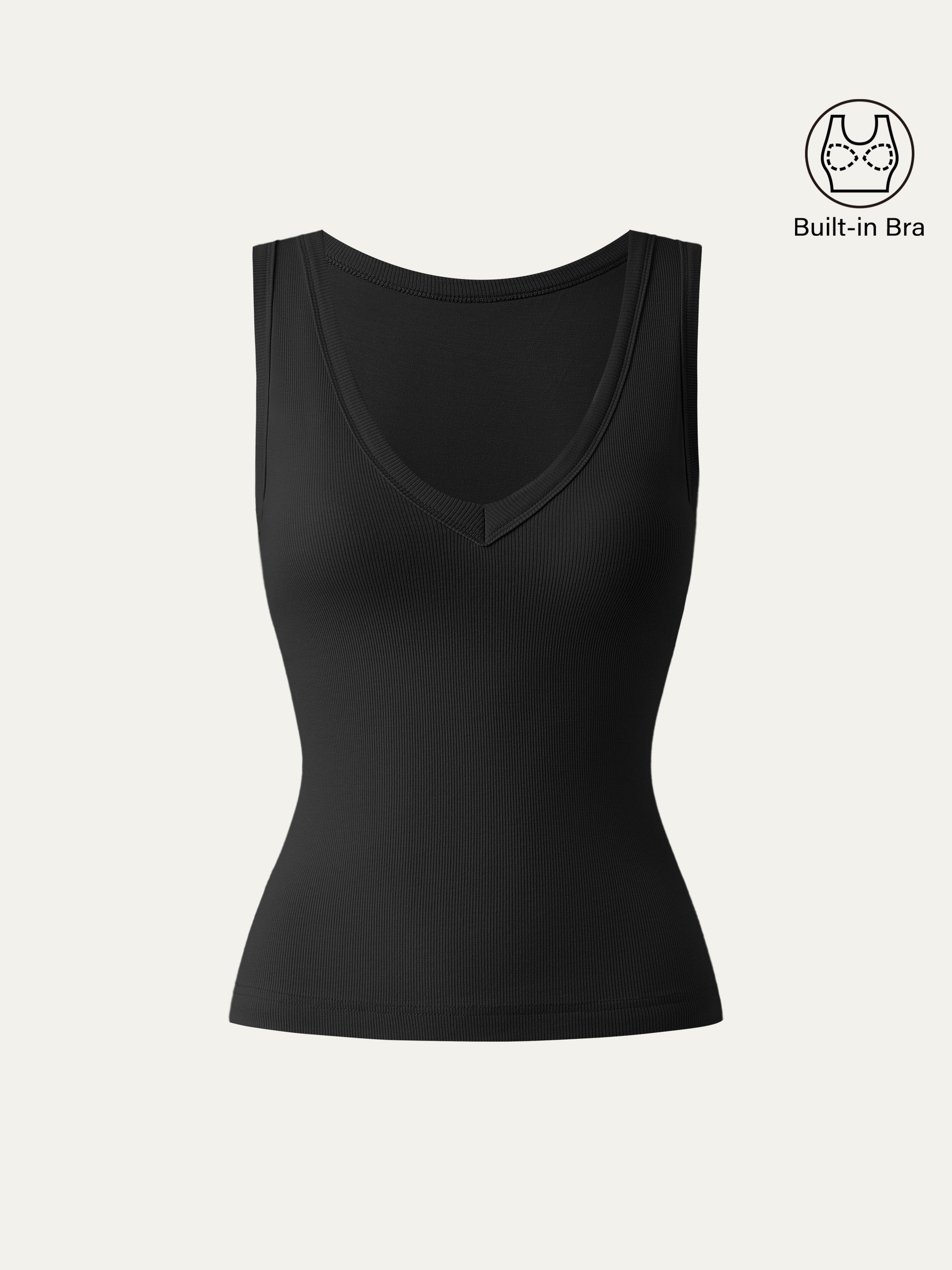 Stretchy V-neck Cotton New Airy Brami Tank