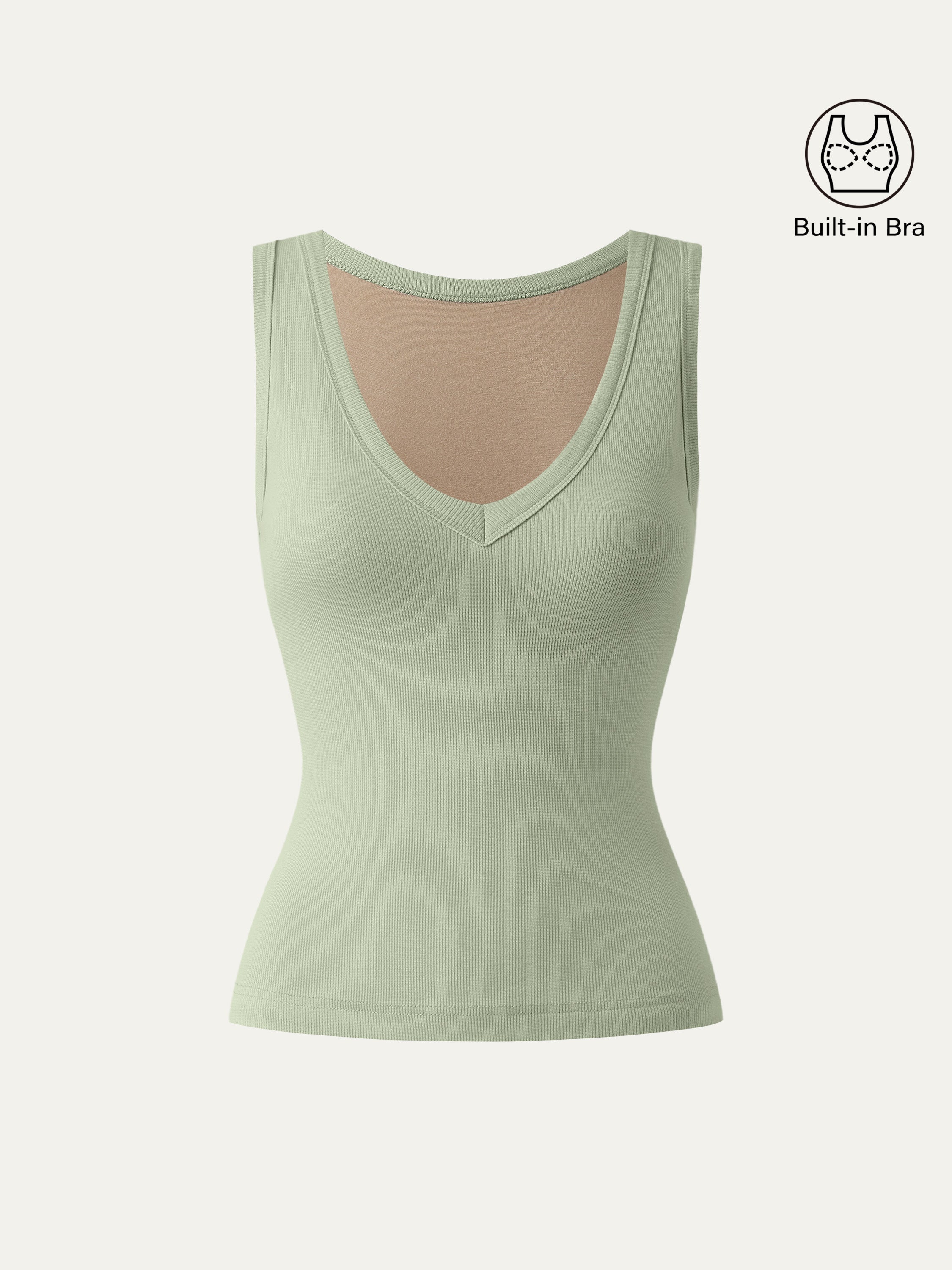 Stretchy V-neck Cotton New Airy Brami Tank