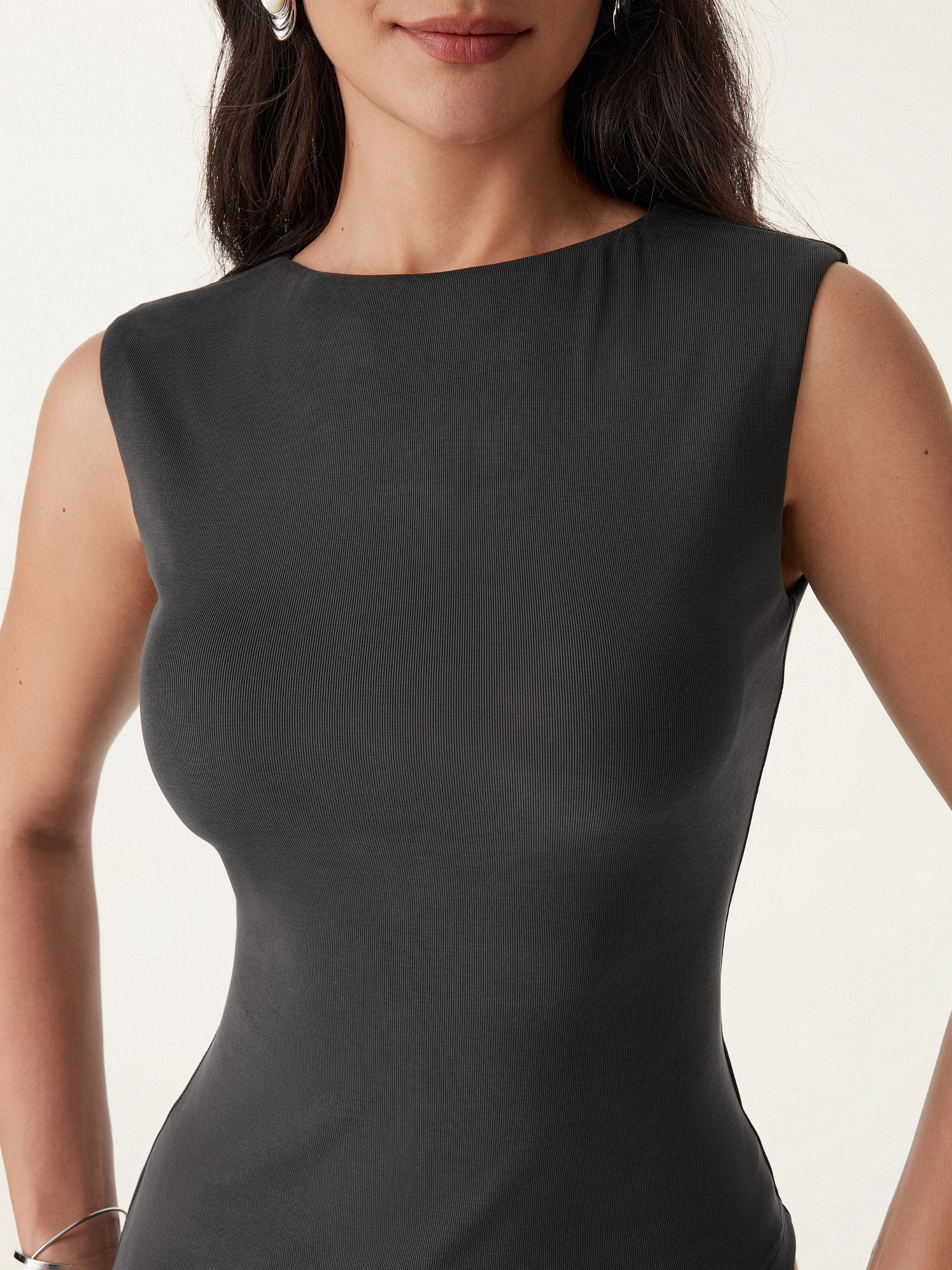 Asymmetrical Hem New Airy Brami Tank