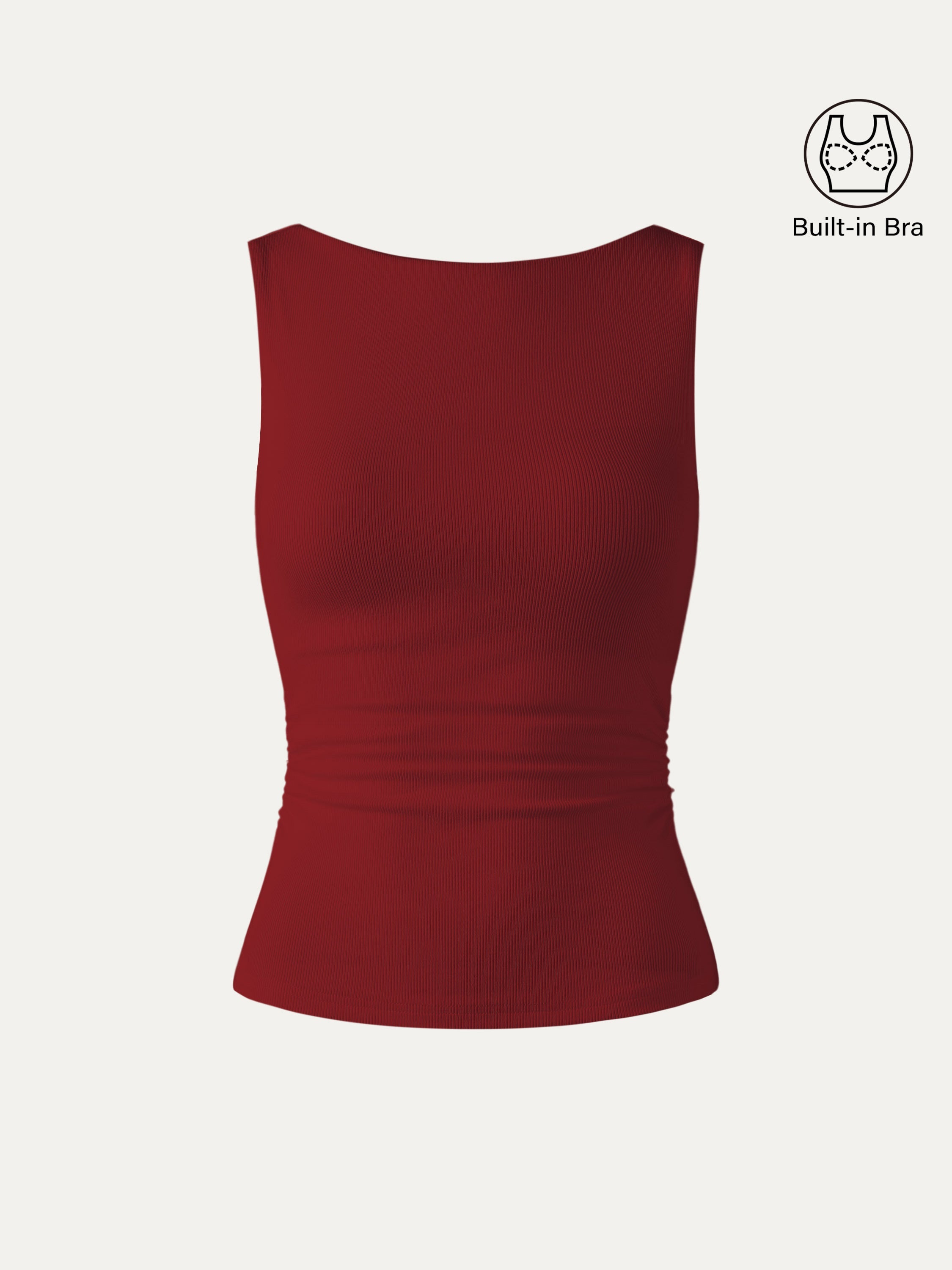 Elastic Open Back Brami Tank
