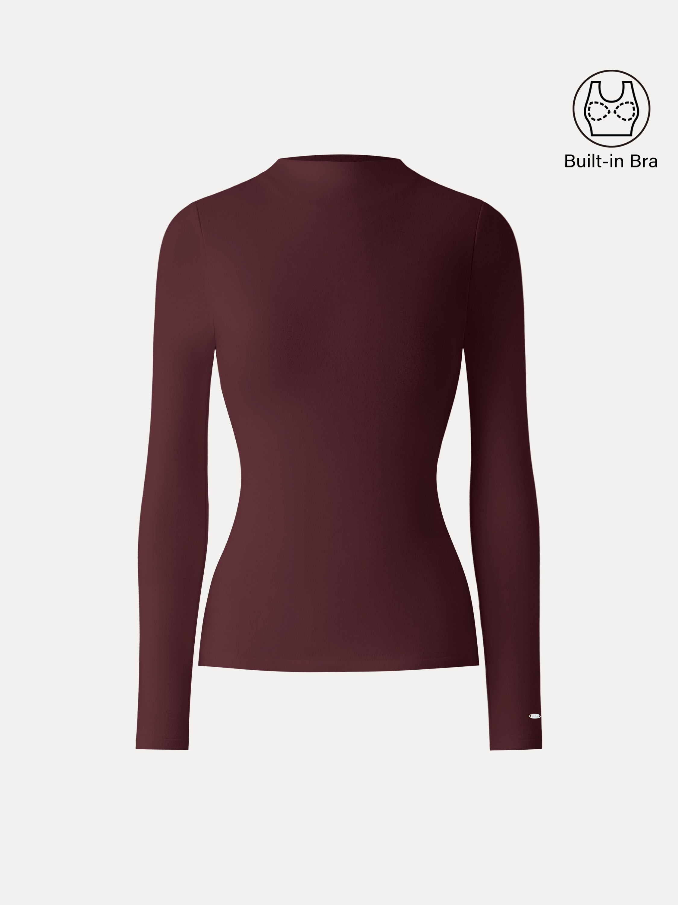 MaxWarm Brushed Mockneck Long Sleeve Brami