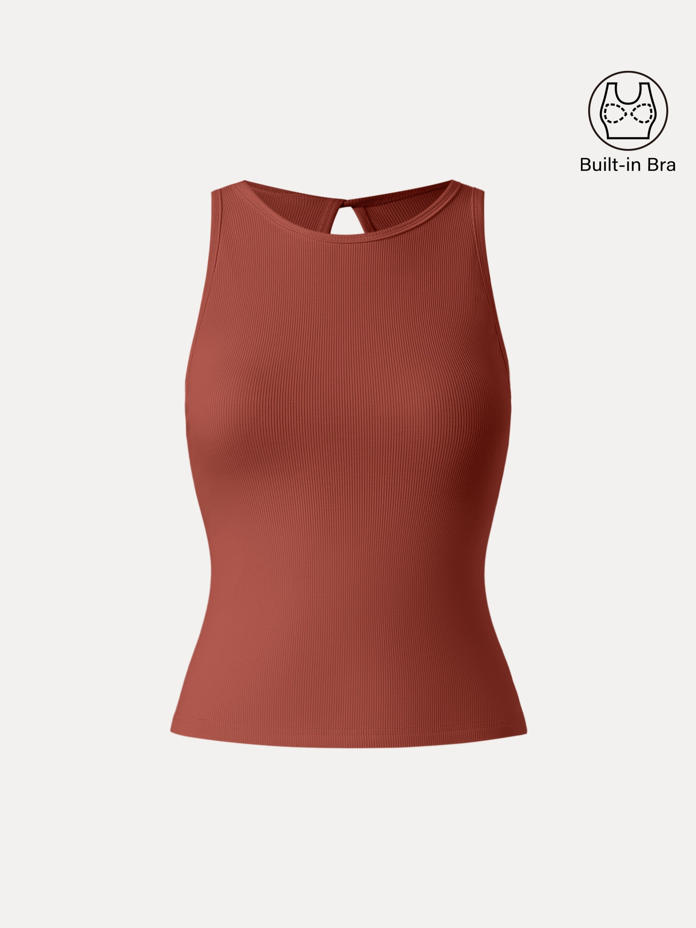 Crewneck Cut-out Bandless Brami Tank