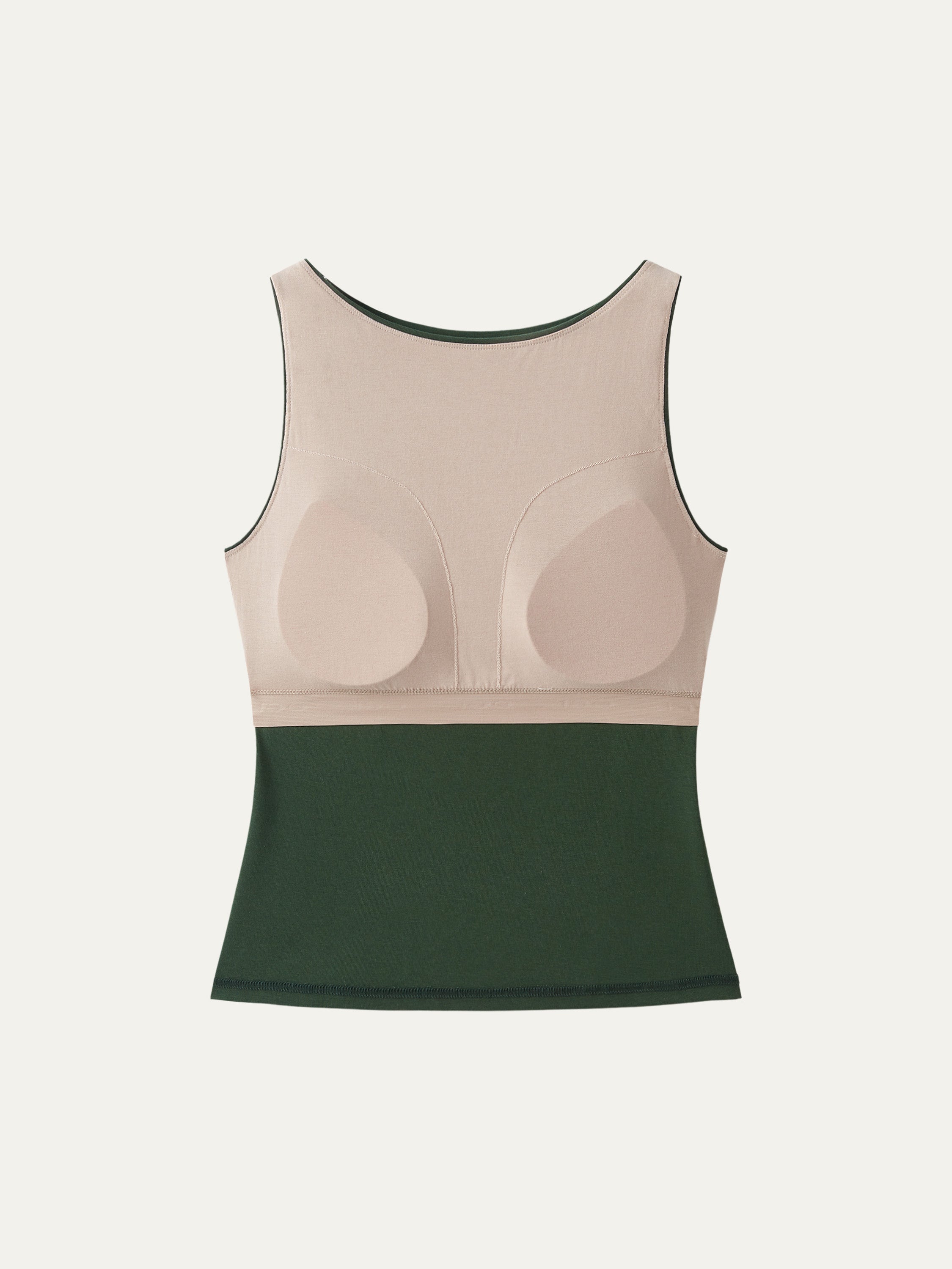 Stretch Cotton Boatneck Brami Tank
