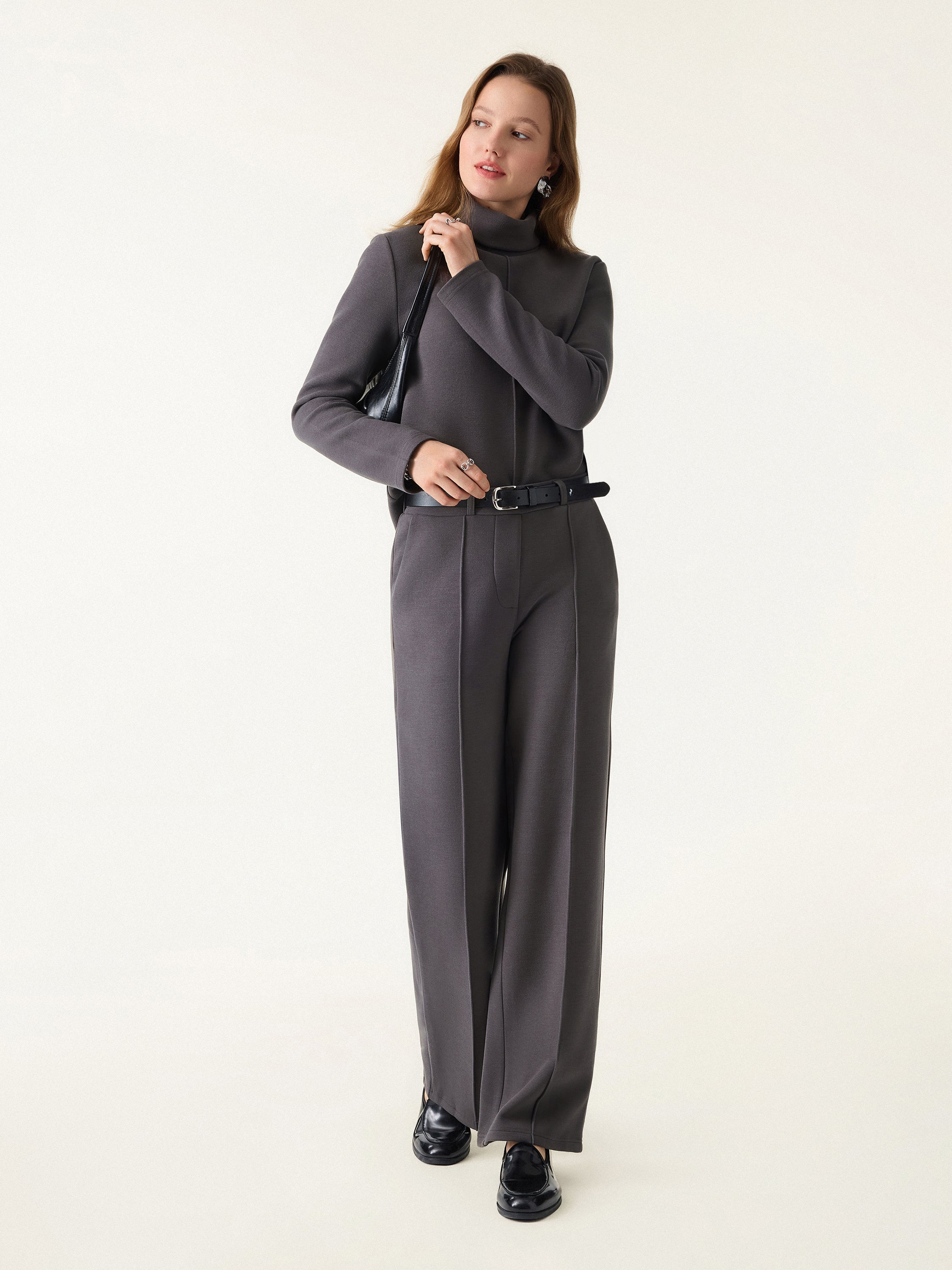 FuzzLuxe Turtleneck Long Sleeve Top