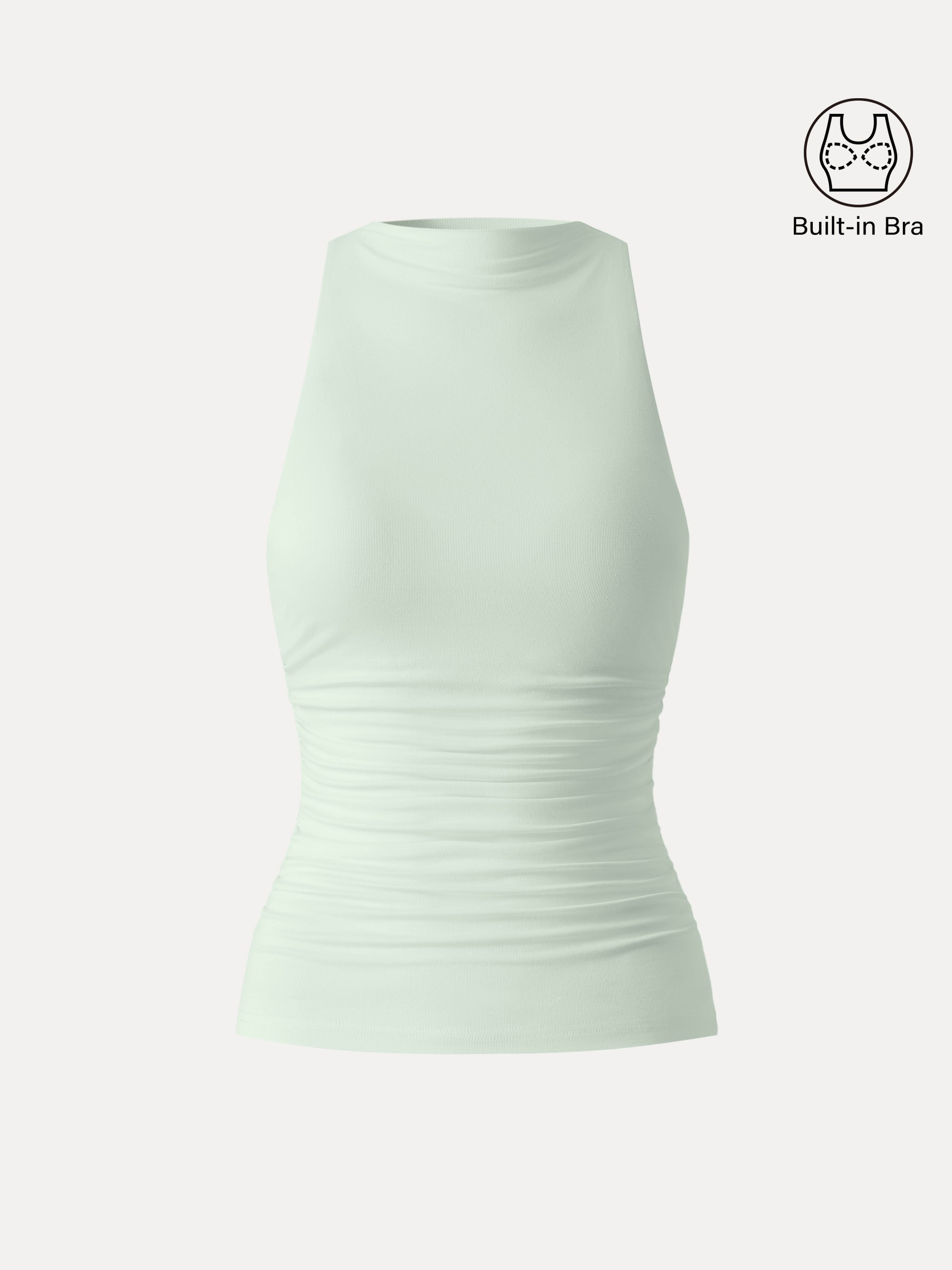 Cooling Ruched Sleeveless Brami Tank