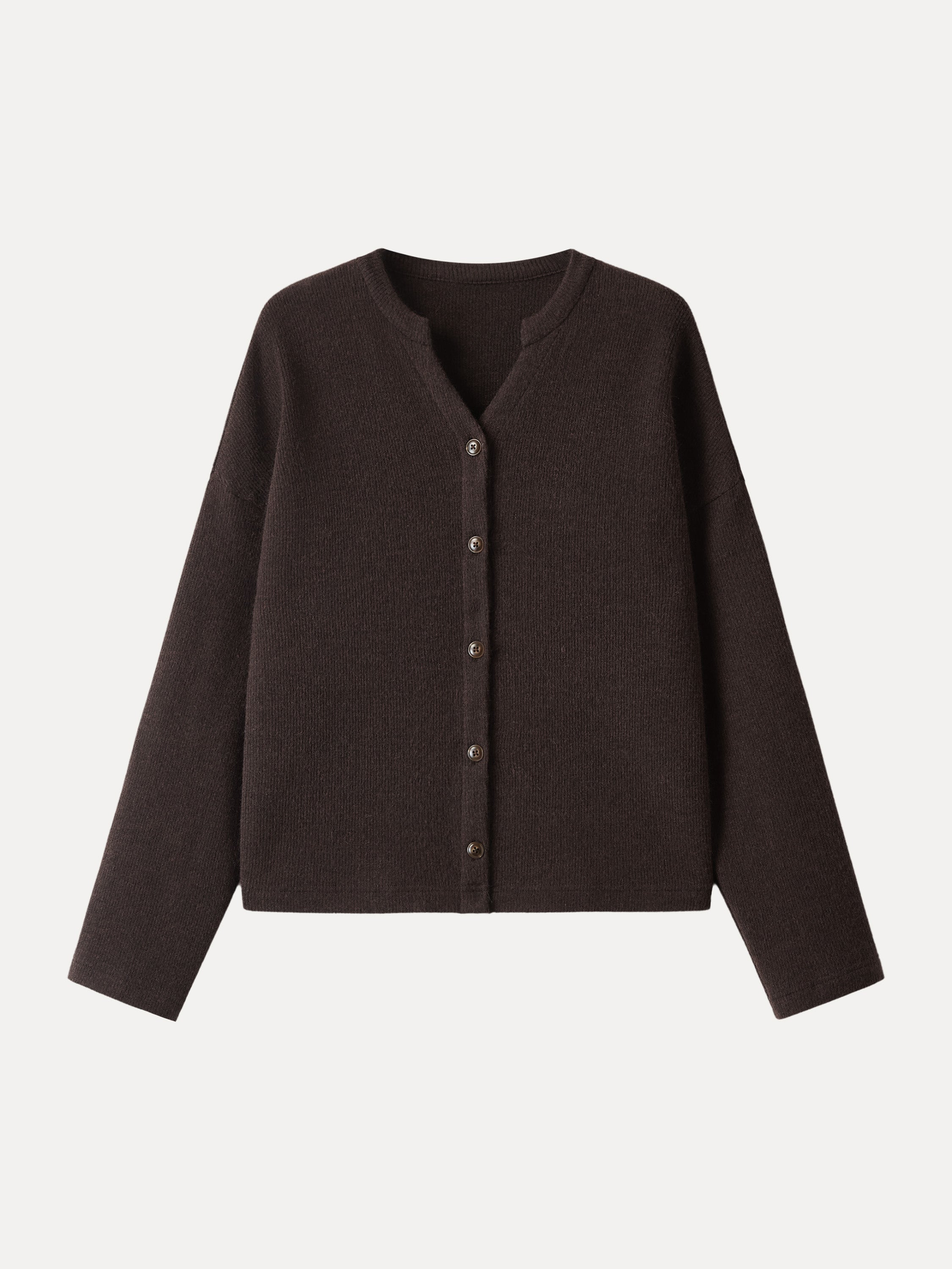 Cozy Knit Cropped Button Front Cardigan