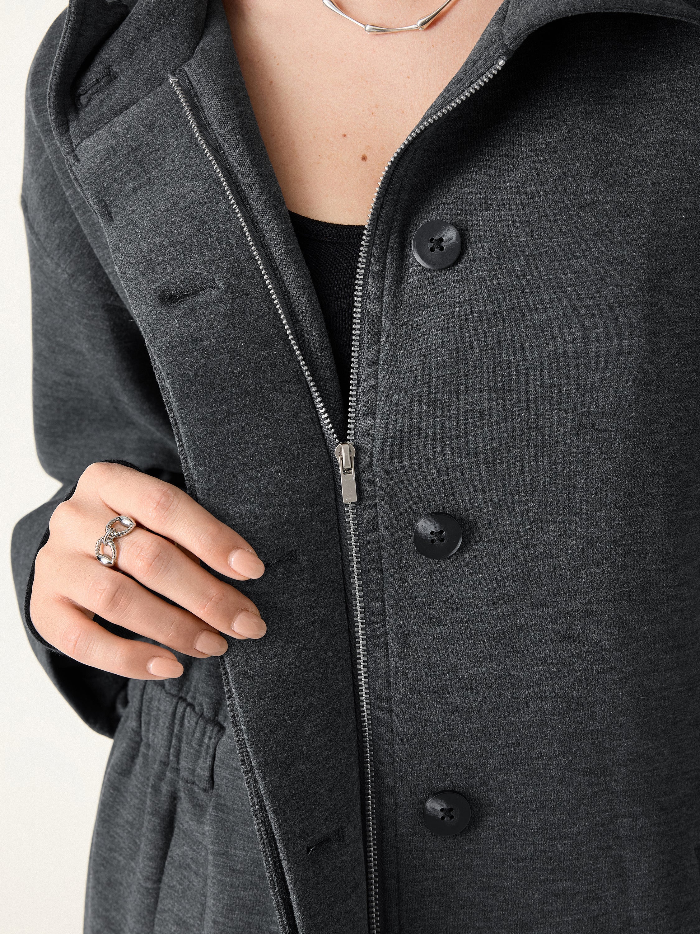 Windproof Cozy Warm Stand Collard Cinched Waist Jackets