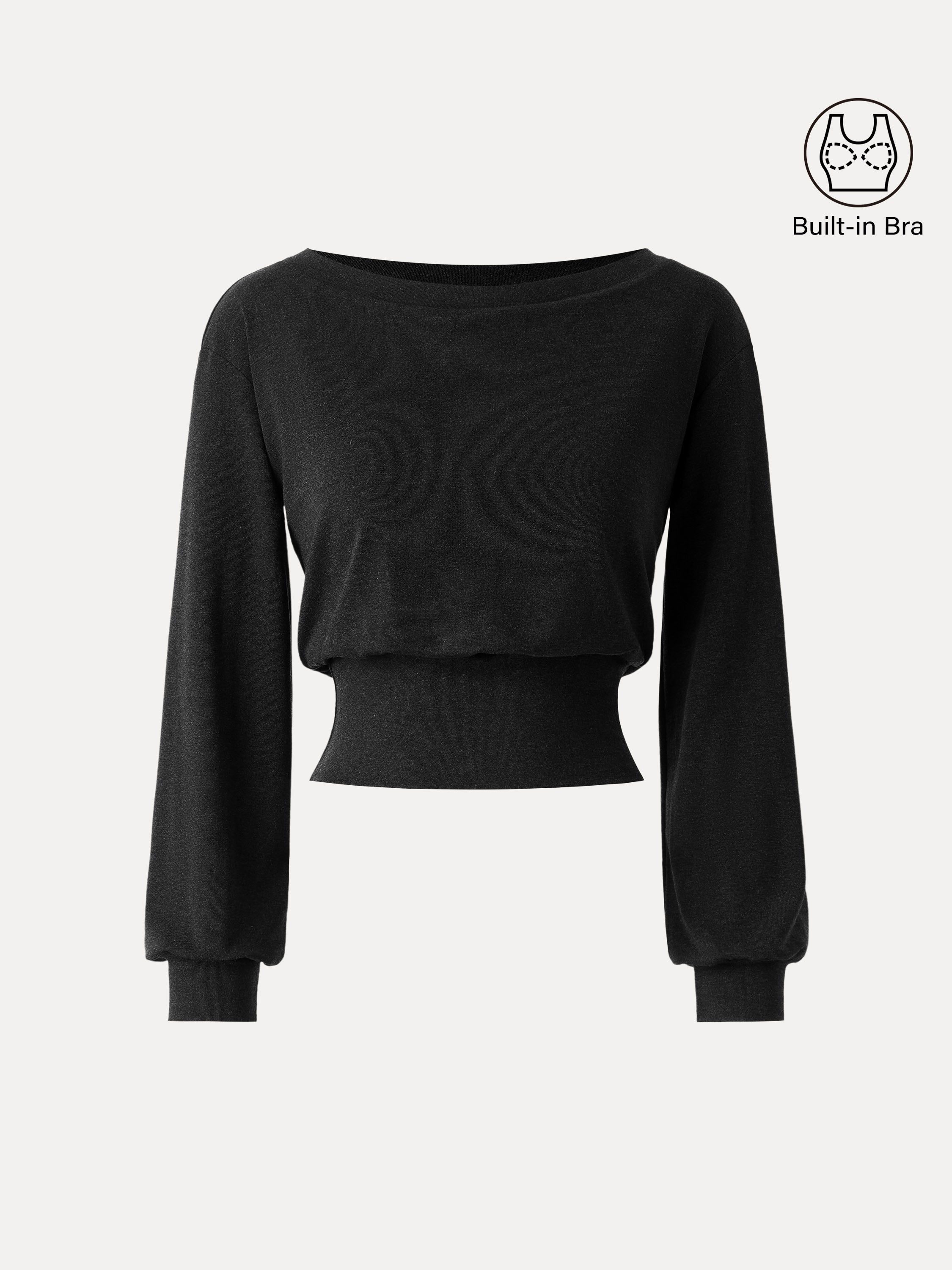 Non-Itchy Wool Blend Boatneck Brami