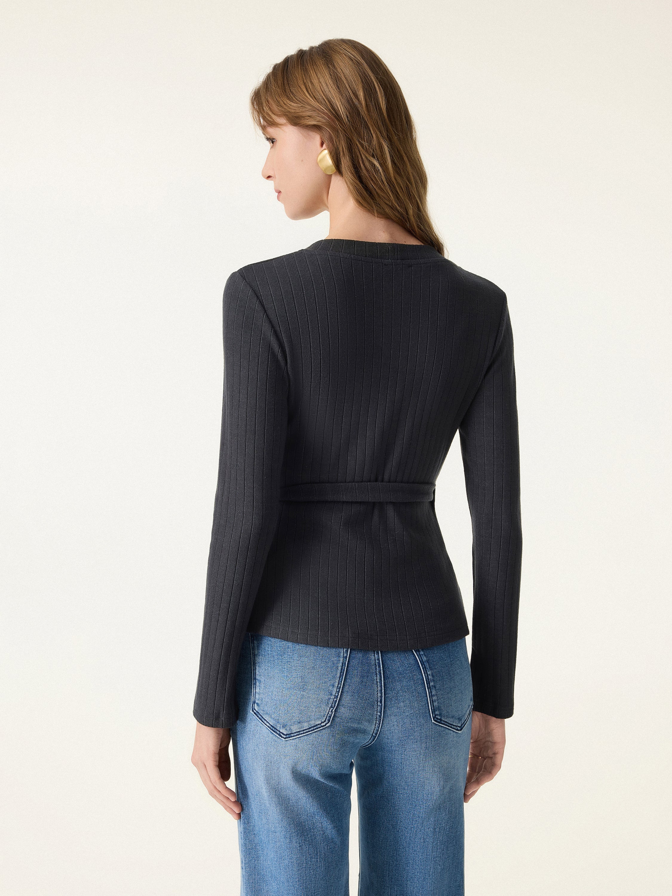 Wrapped Long Sleeve Top
