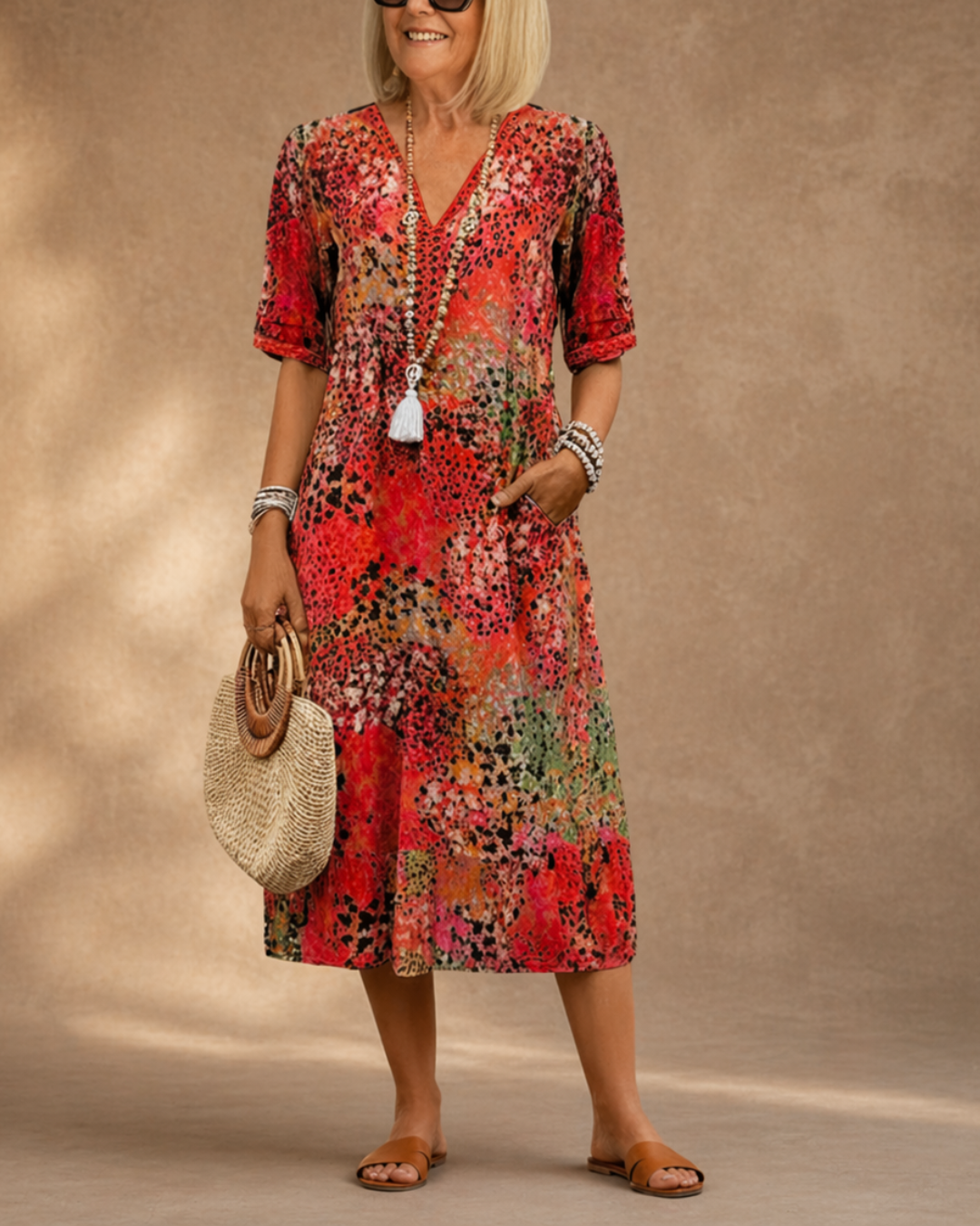 VERONICA | VIBRANT MIDI DRESS