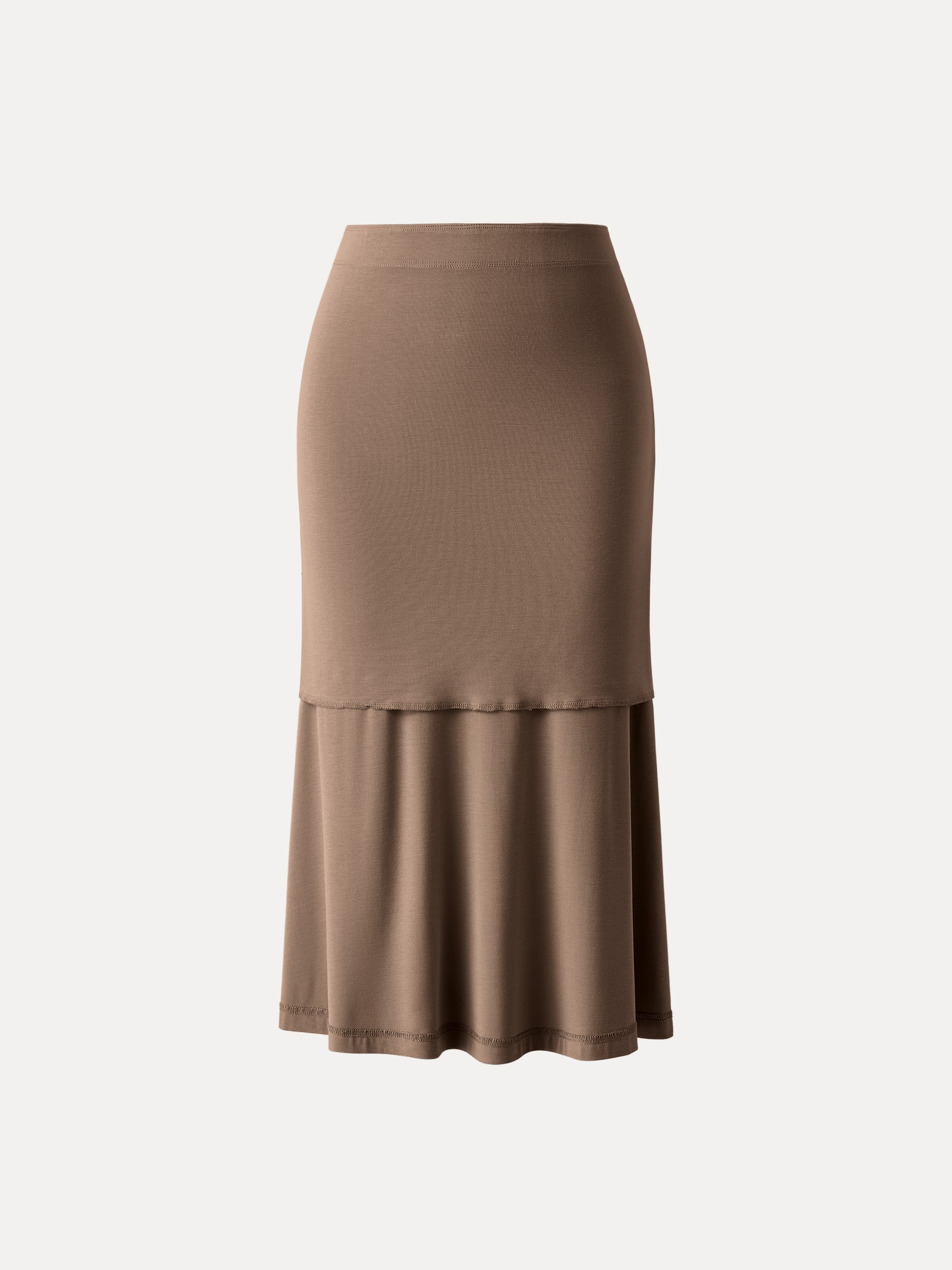 Breezy Pull-on Mermaid Midi Skirt