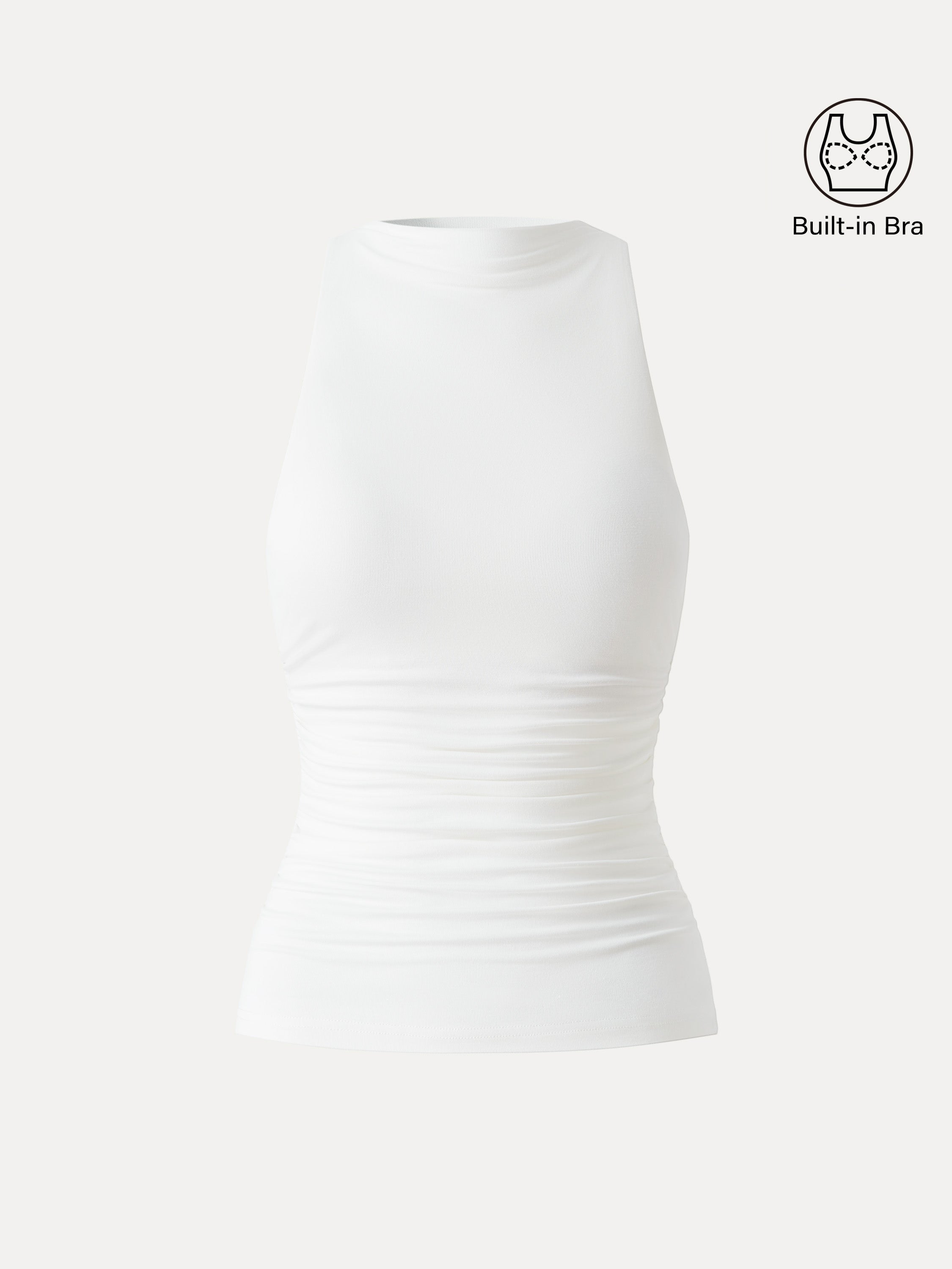 Cooling Ruched Sleeveless Brami Tank