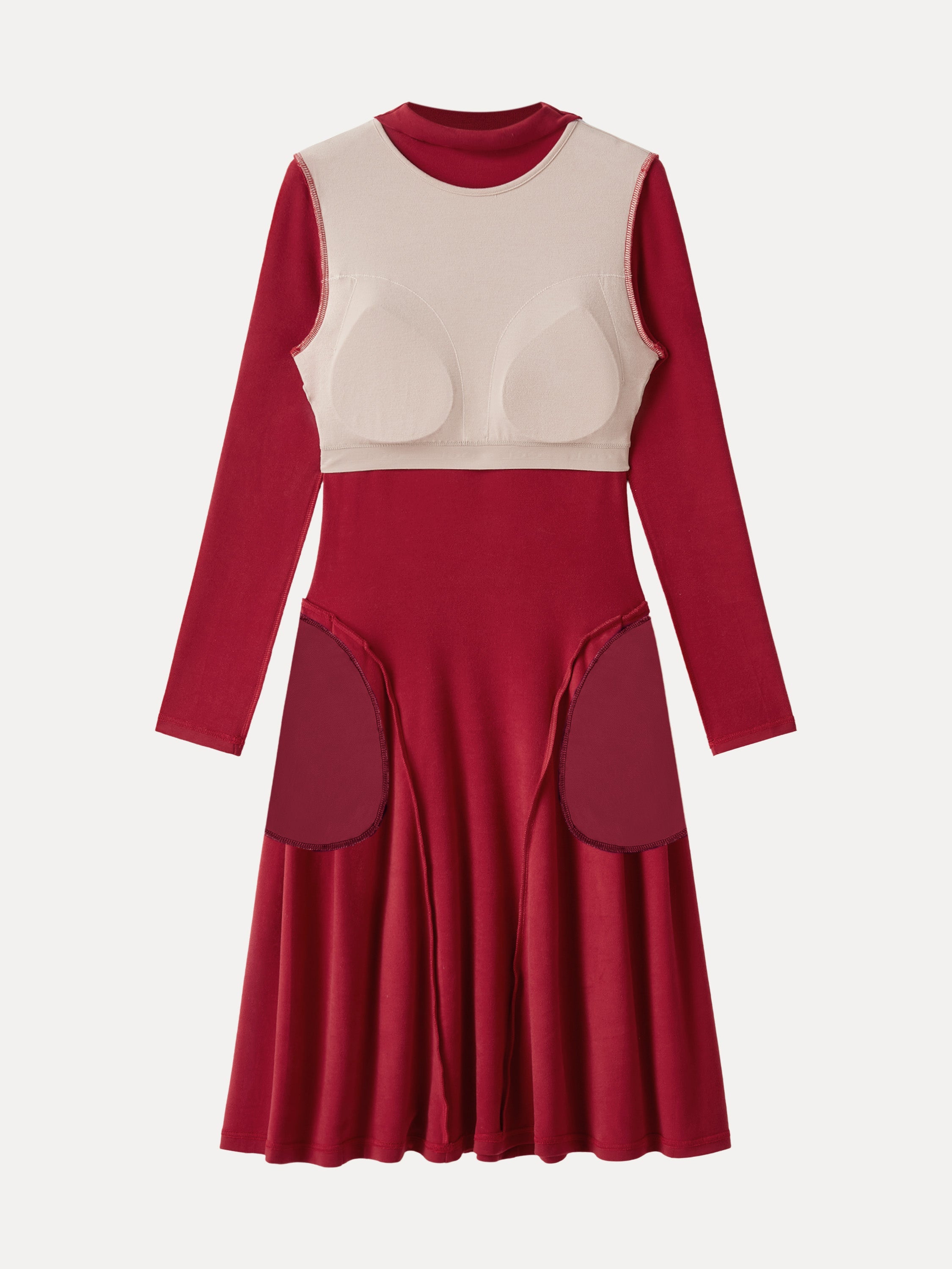 MaxWarm Mockneck Knee Length Brami Dress
