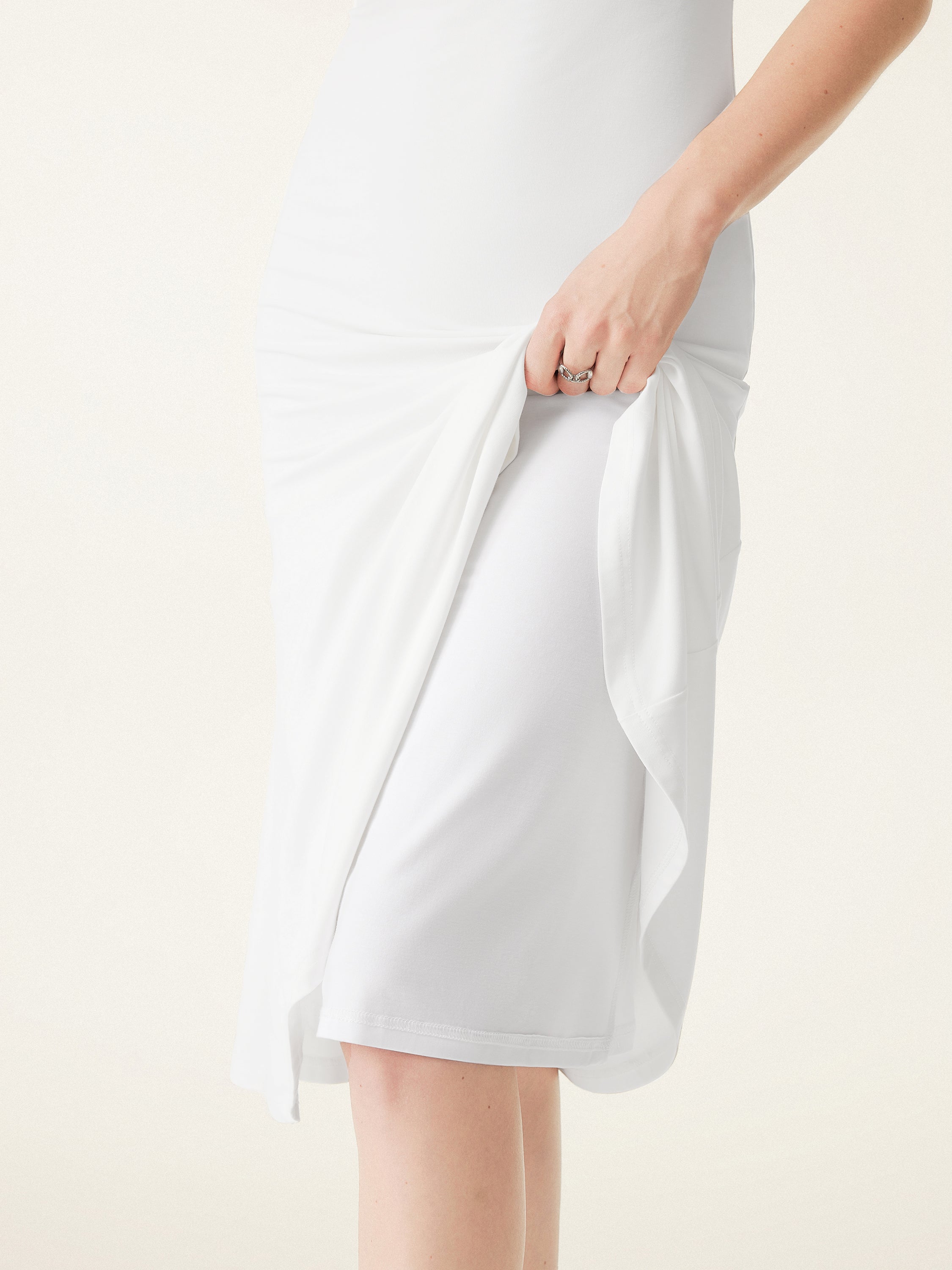 Scoop Neck Midi Low Back Brami Dress