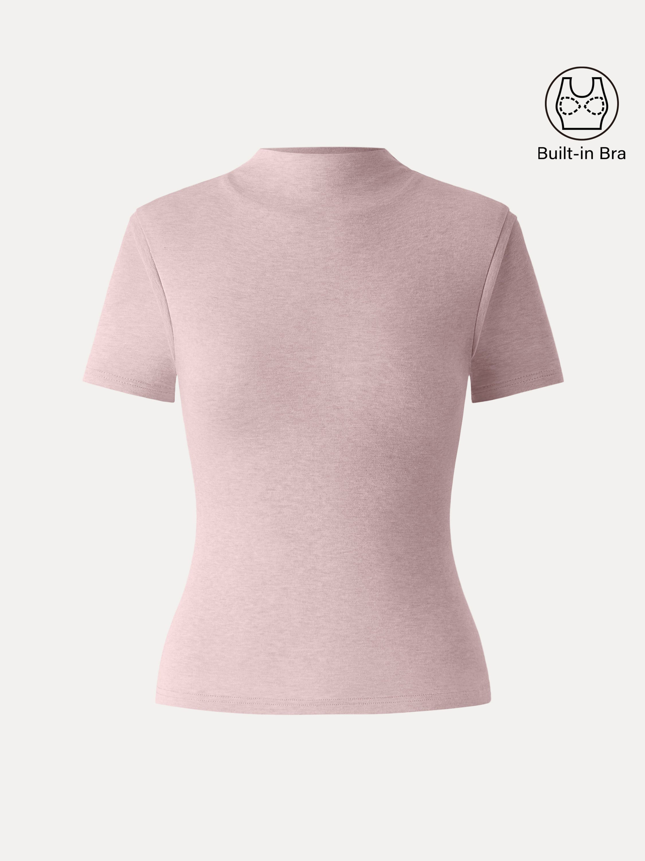 Lyocell Wool Mockneck Short Sleeve Brami