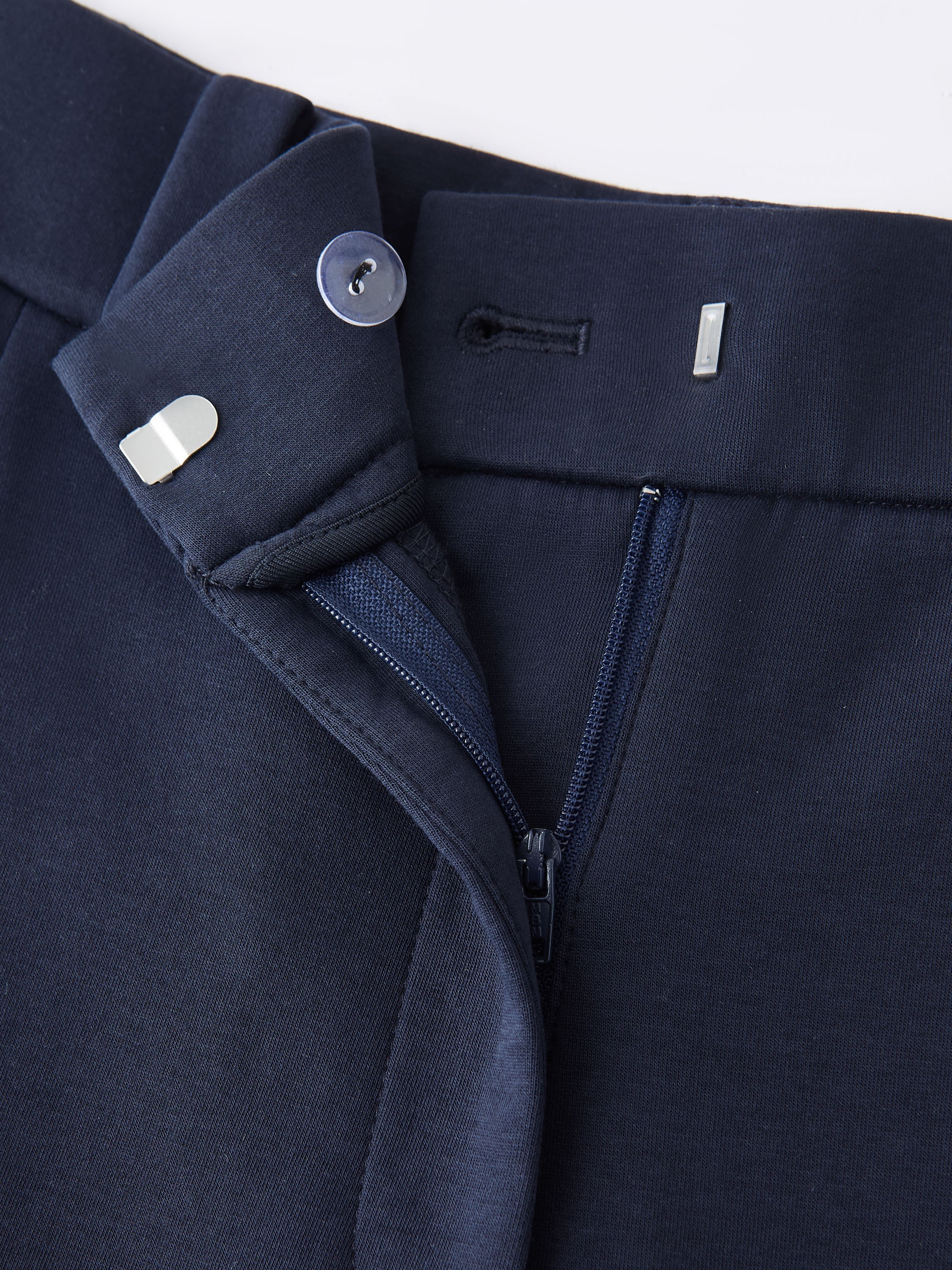 Spring Stretch Cotton High Rise Barrel Leg Pants with Pockets