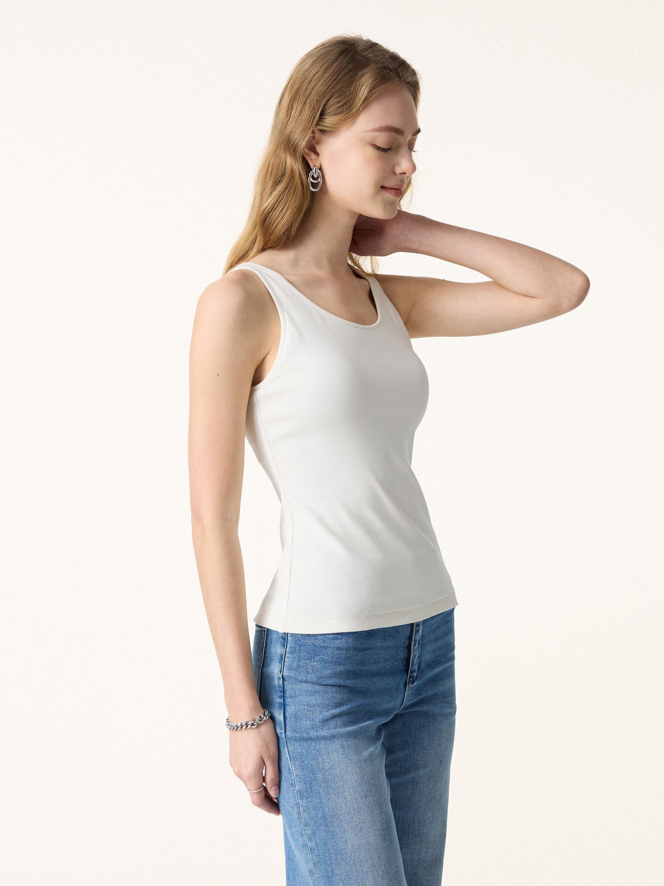 Cotton Lyocell U-Neck Brami Tank