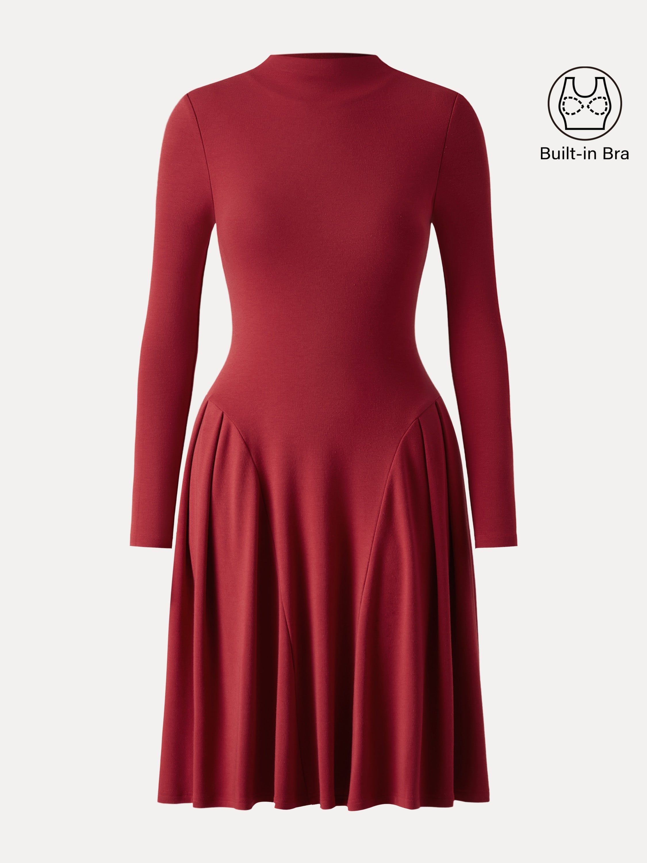 MaxWarm Mockneck Knee Length Brami Dress