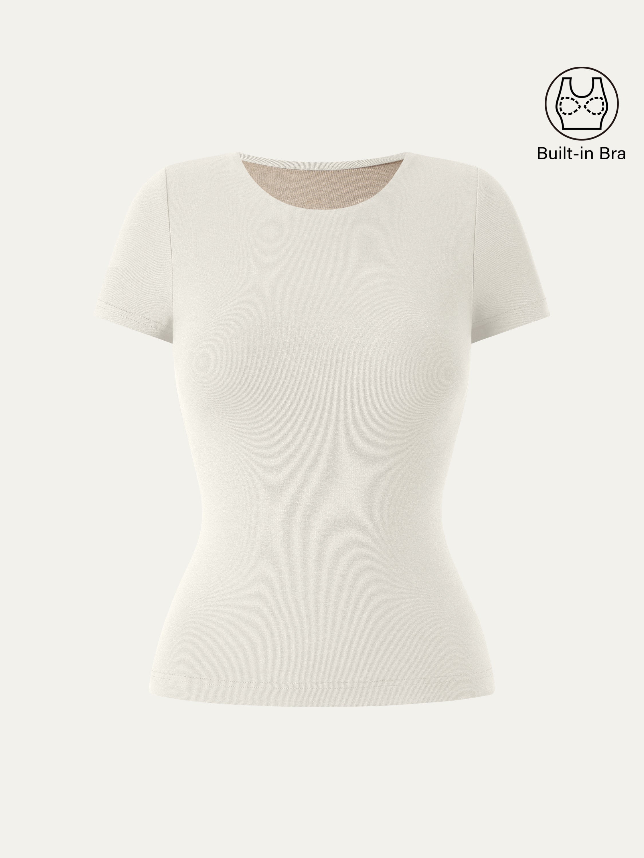 Crewneck Slimming Short Sleeve New Airy Brami