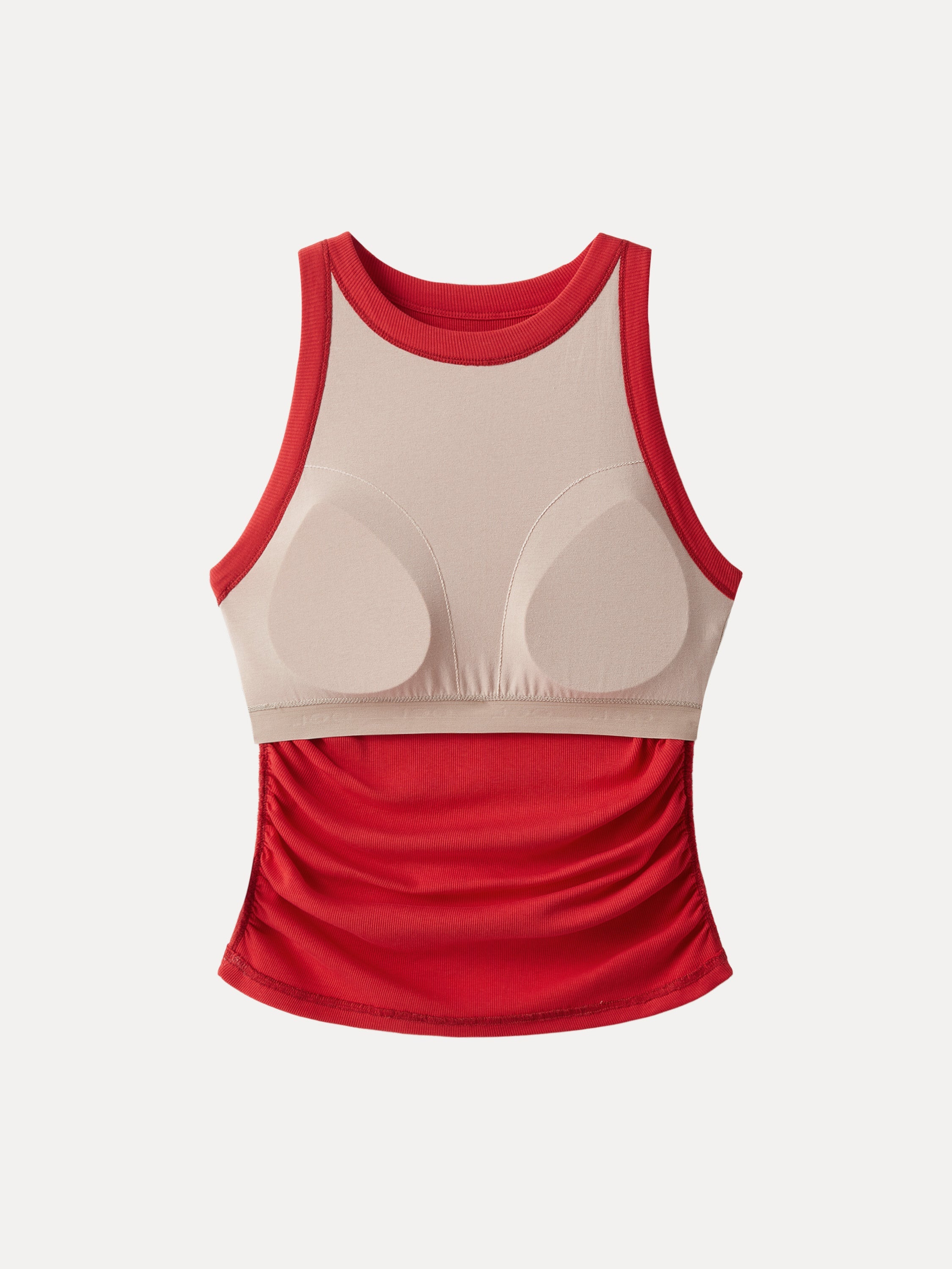 Crewneck Side Ruched Brami Tank