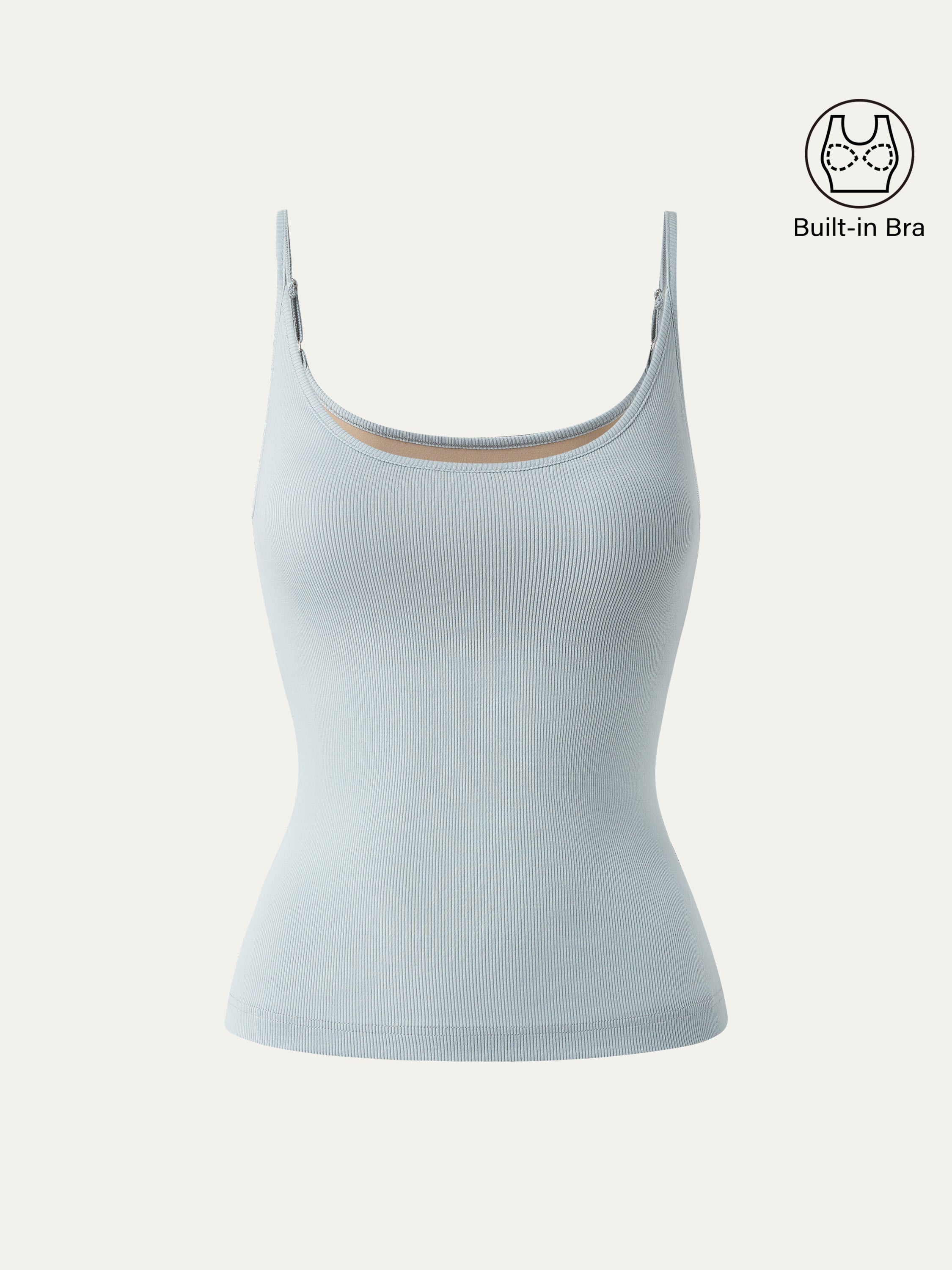 Scoop Neck Spaghetti Strap New Airy Brami Tank Top