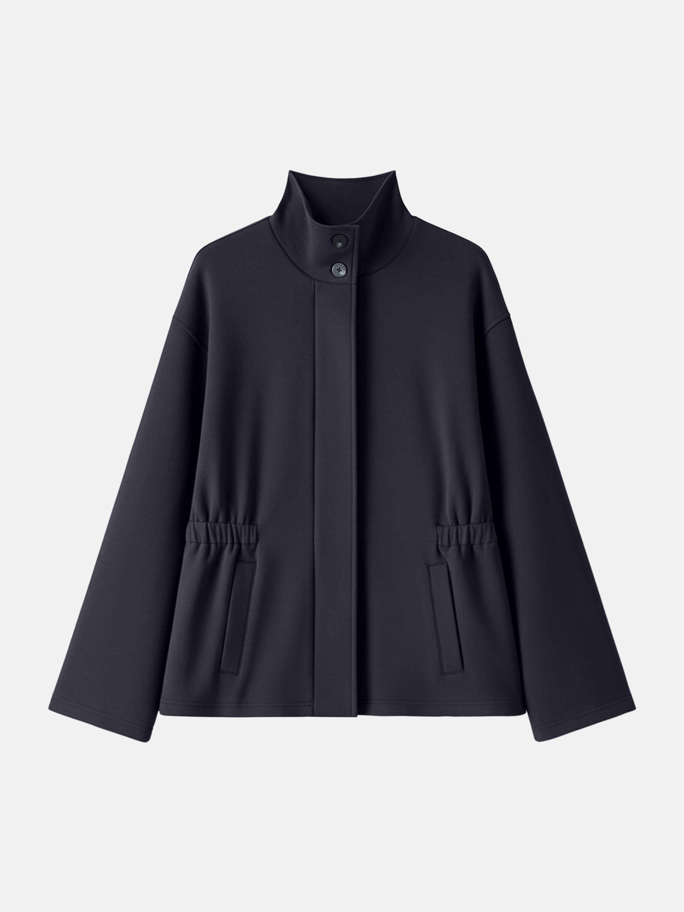 Windproof Cozy Warm Stand Collard Cinched Waist Jackets