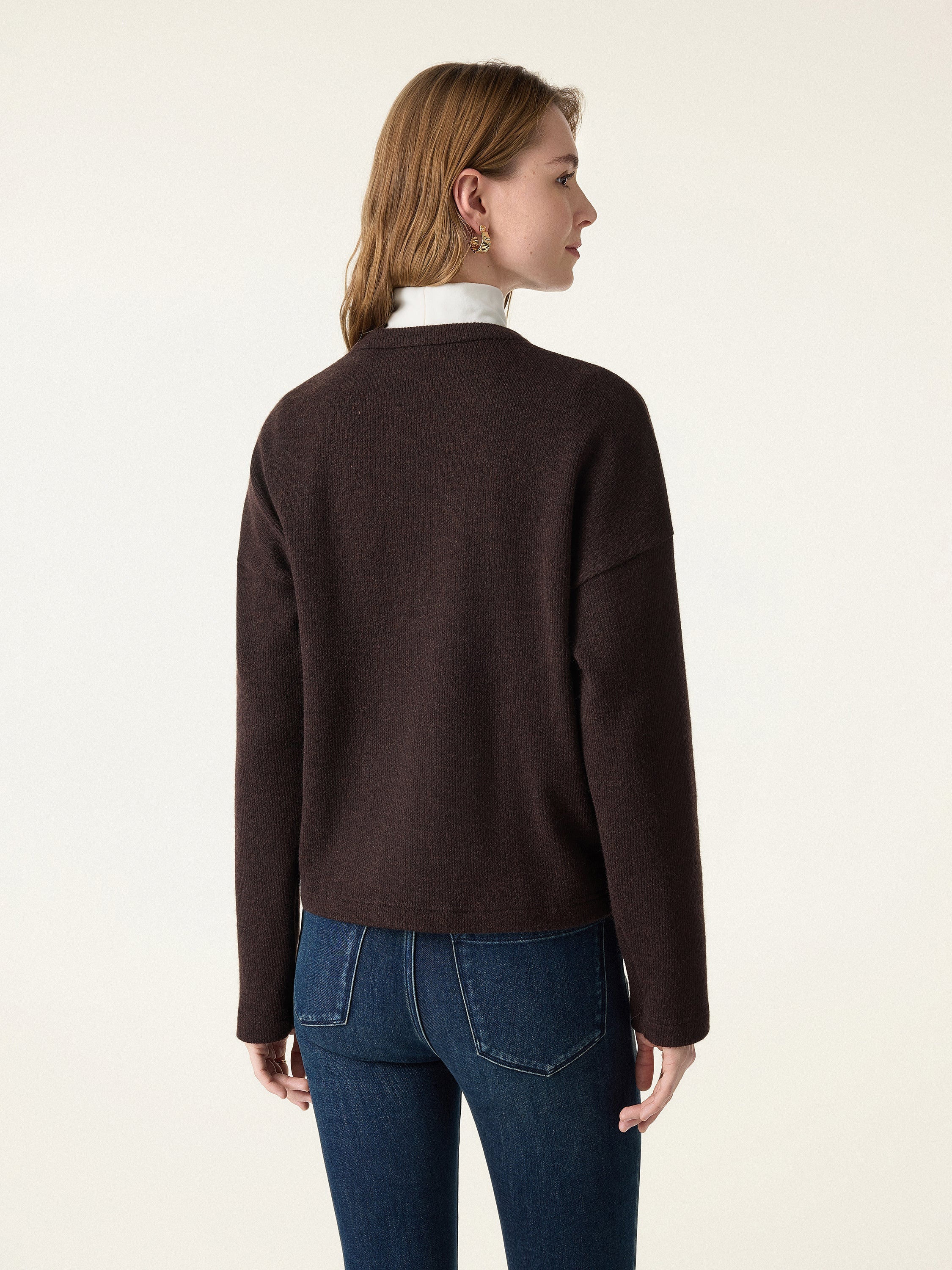 Cozy Knit Cropped Button Front Cardigan