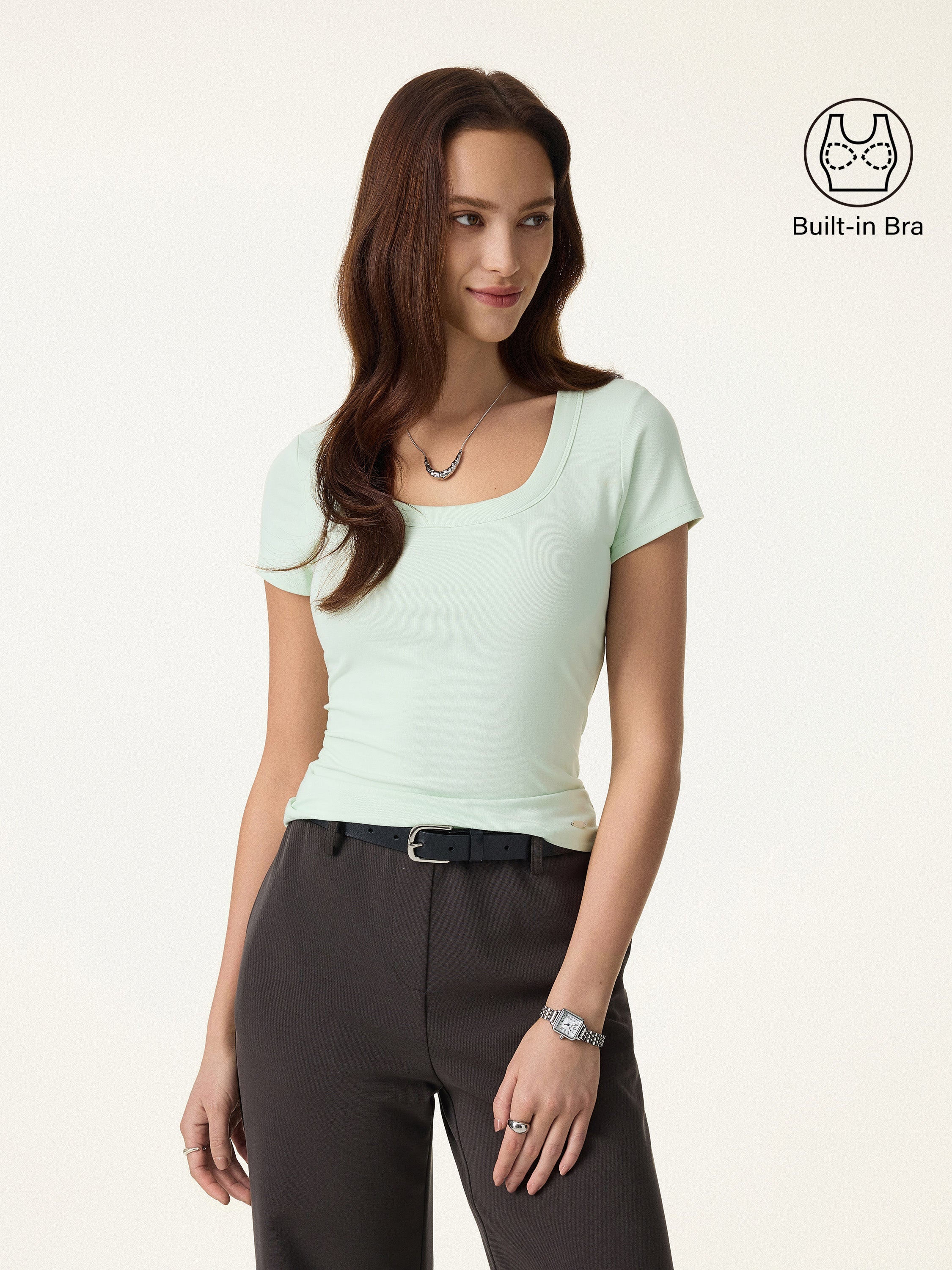 SkinKiss U-Neck Short Sleeve Everyday Brami