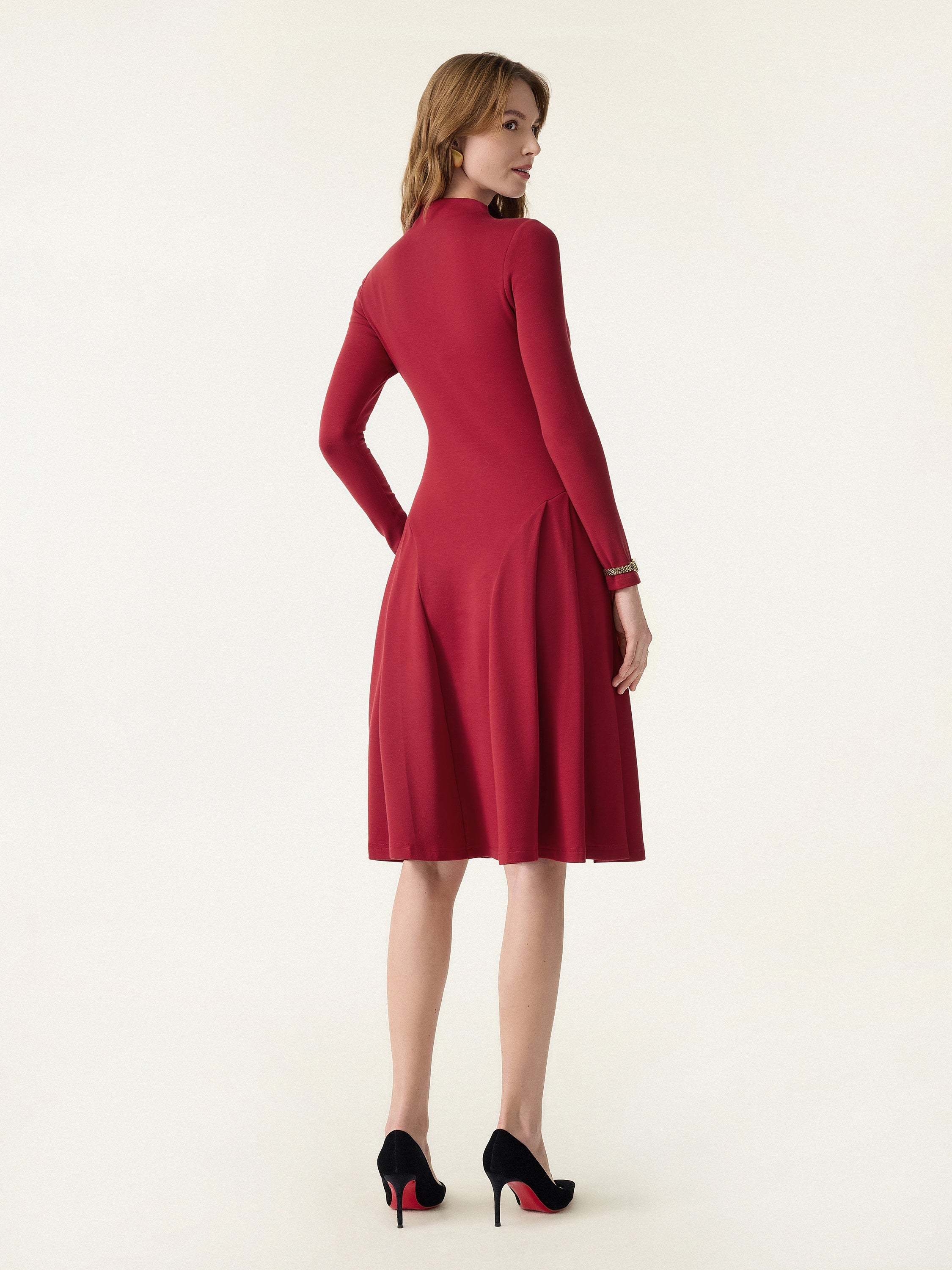 MaxWarm Mockneck Knee Length Brami Dress