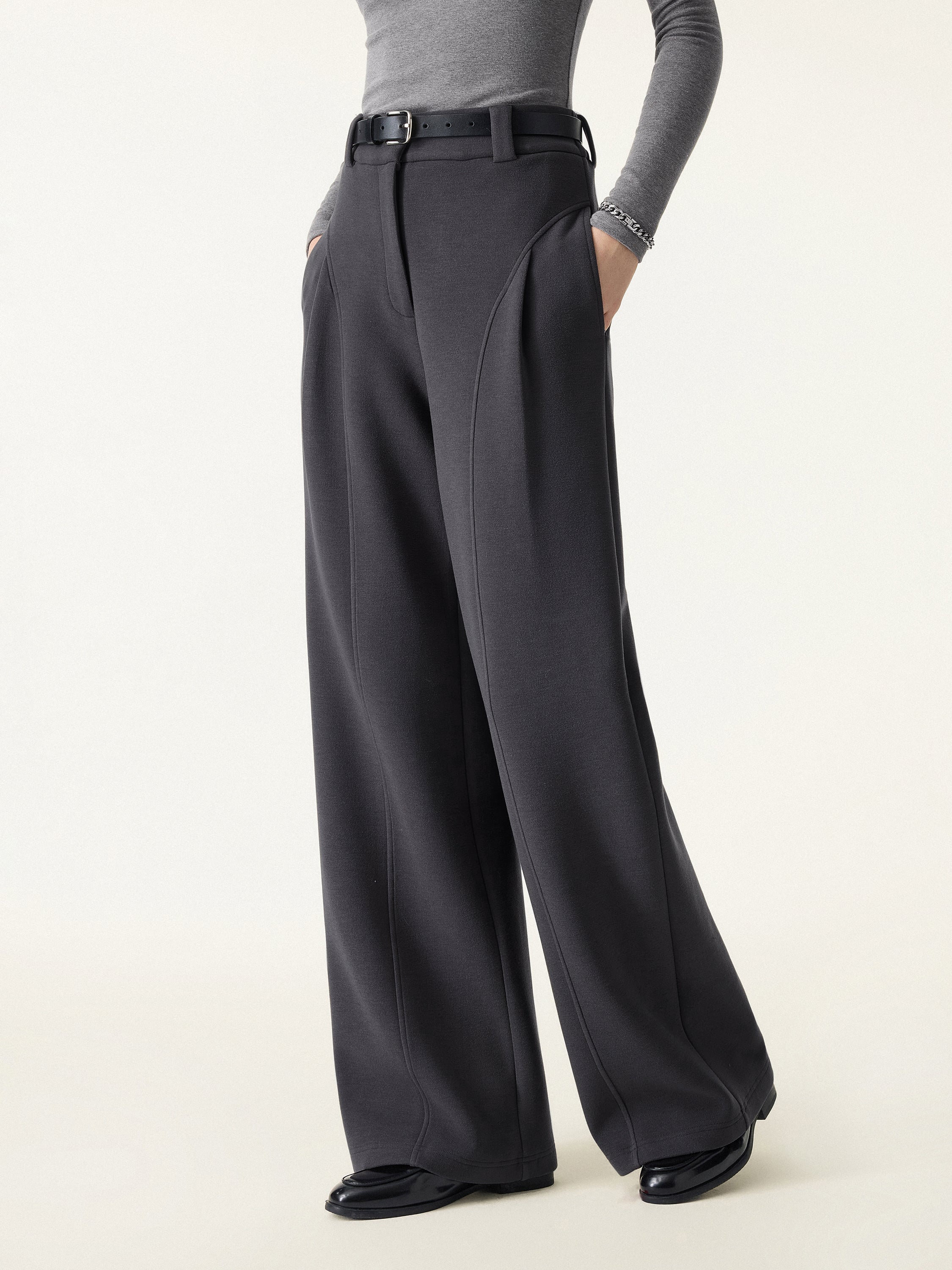 FuzzLuxe Flyfront Super Wide Leg Pants