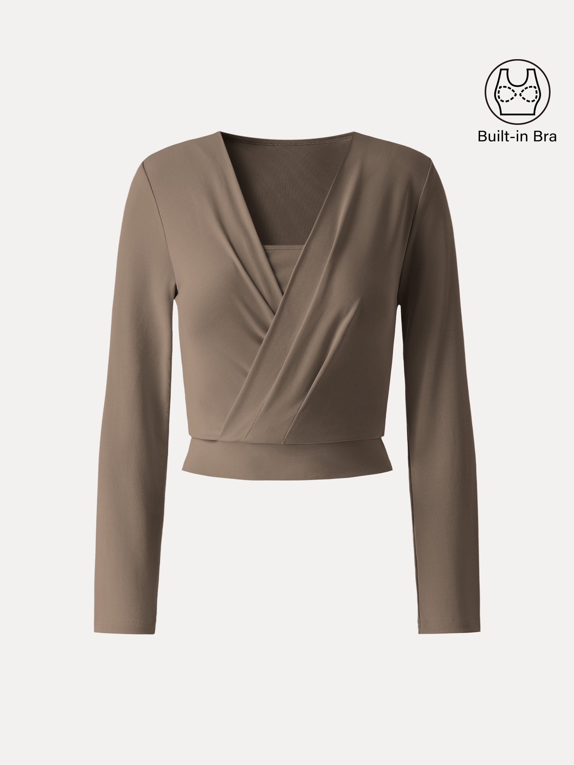 Sandwashed Modal 2-in-1 Wrap Brami Top