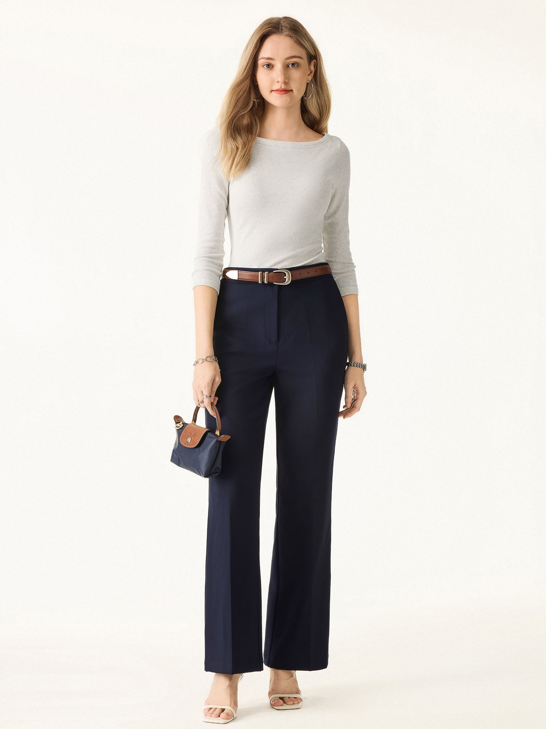 Boatneck 3/4 Sleeve Brami Top