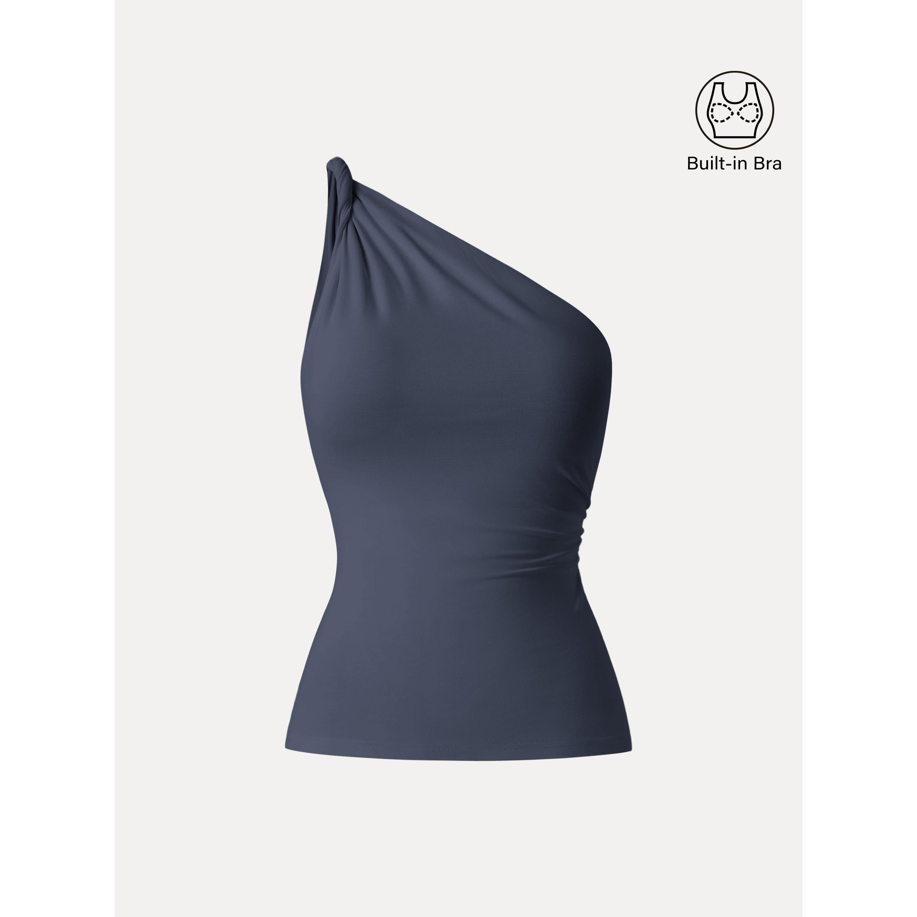 One Shoulder Twisted Brami Tank