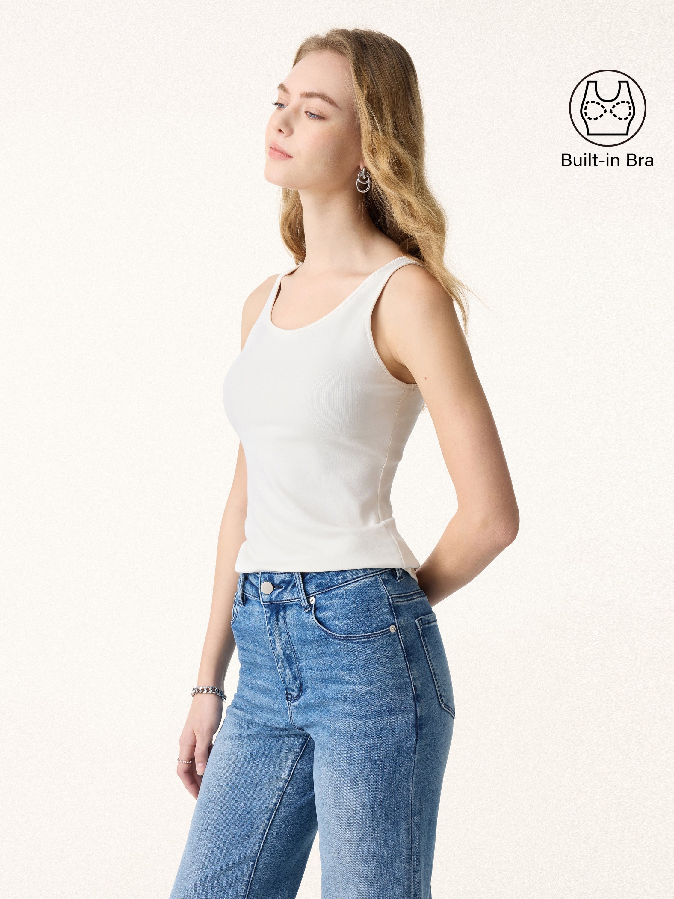 Cotton Lyocell U-Neck Brami Tank