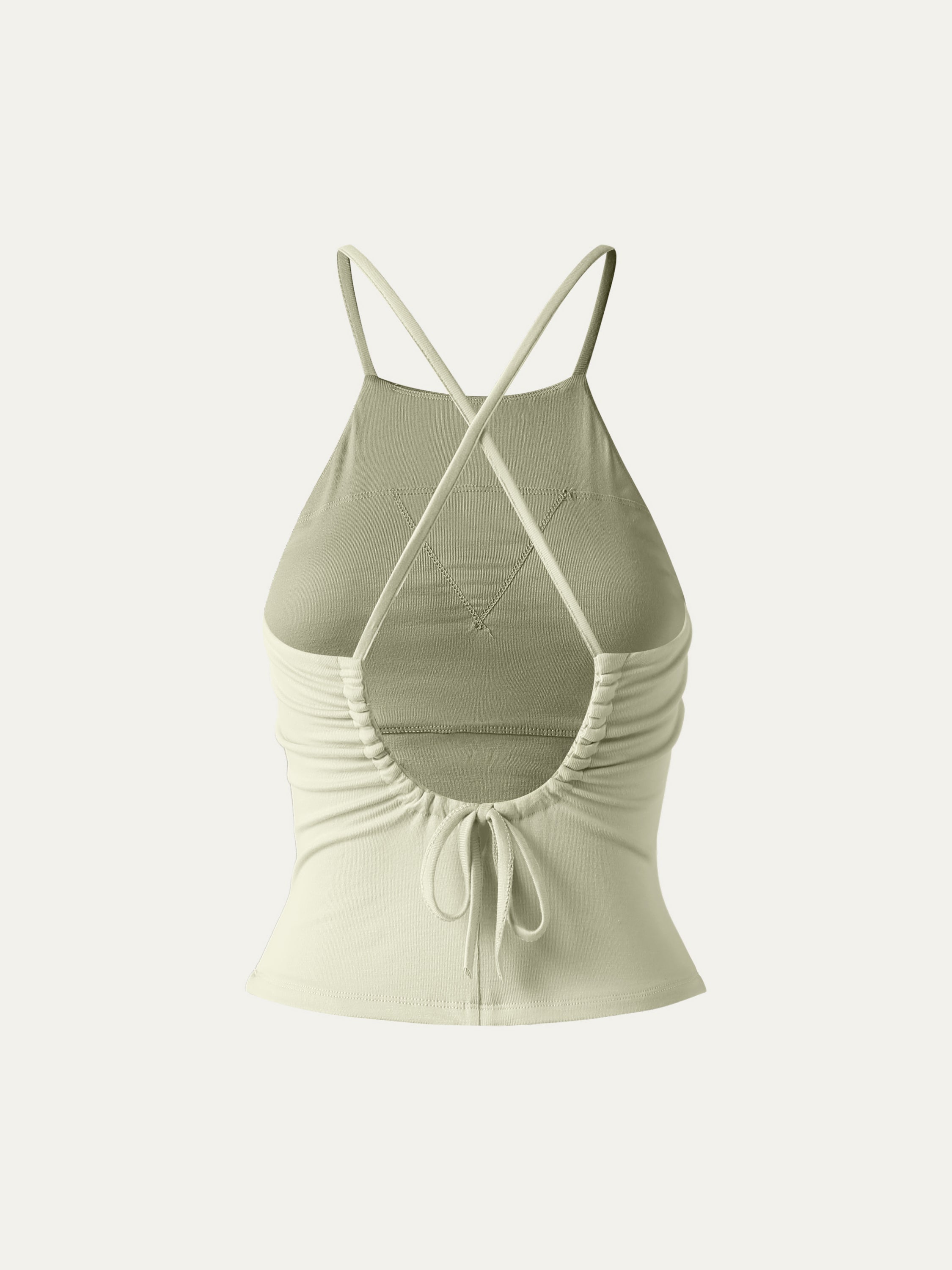 Tie Back Bandless Brami Crop Top