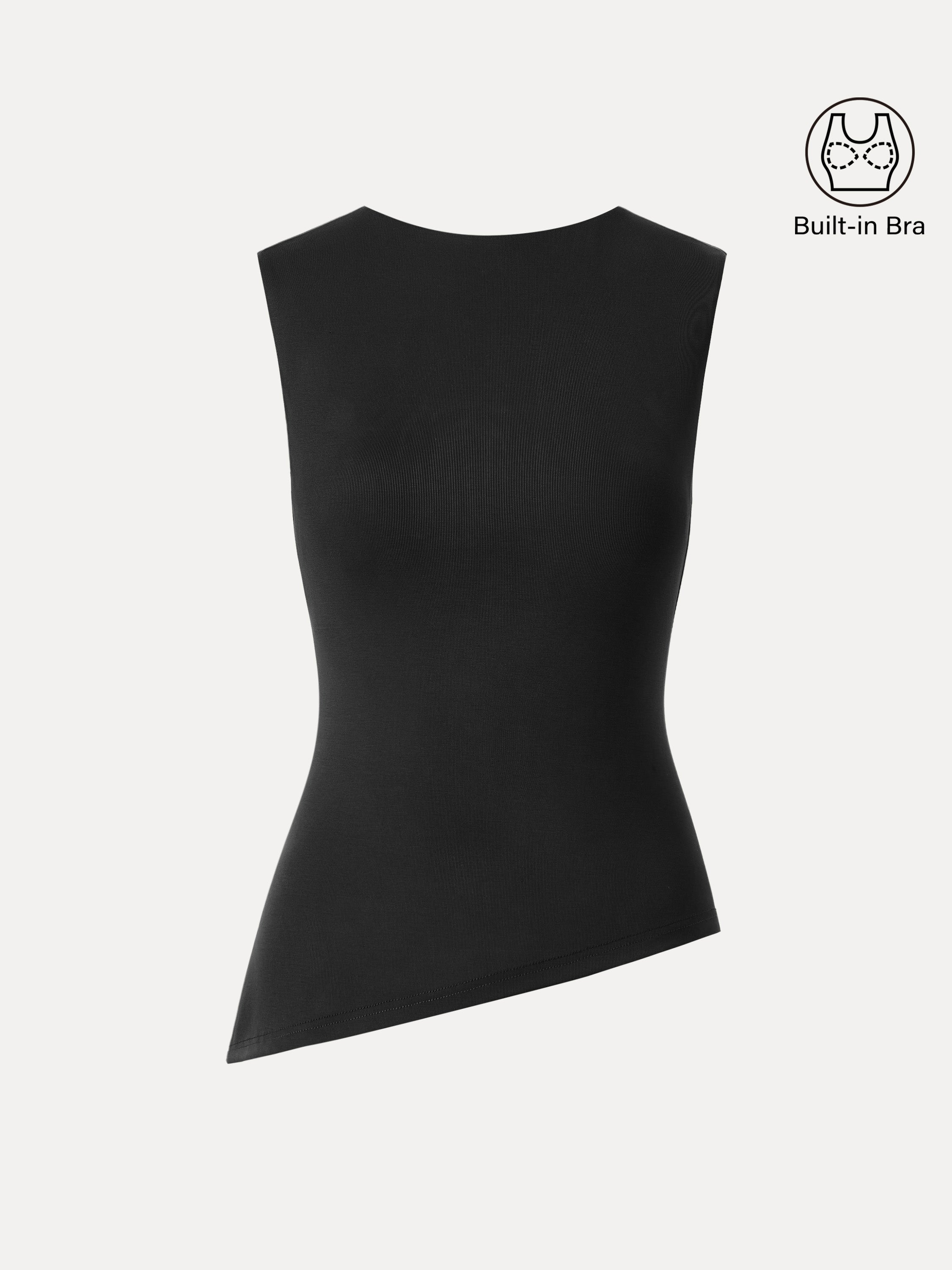 Asymmetrical Hem New Airy Brami Tank