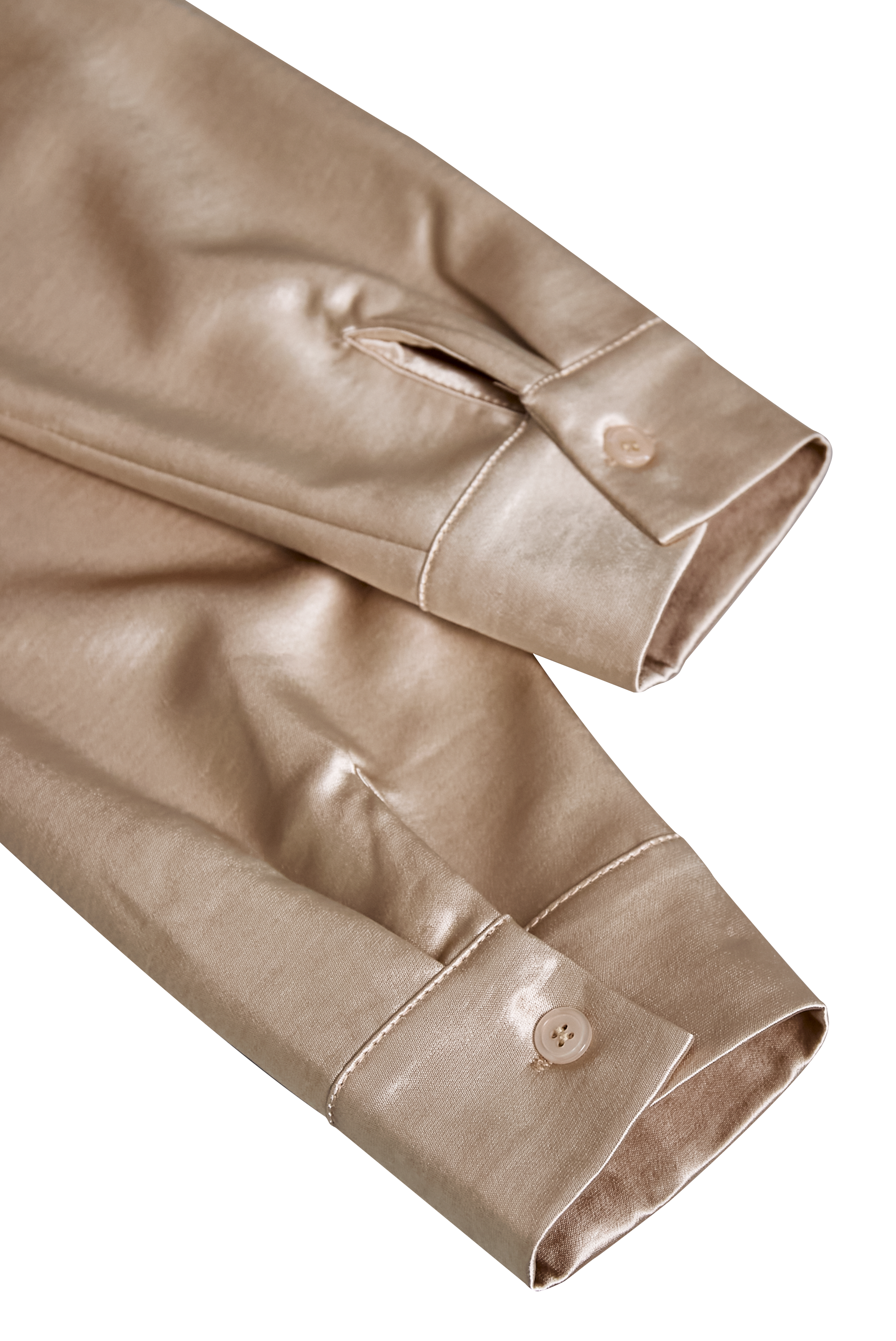 Rose- Elegant White Satin Blouse with Draped Neckline