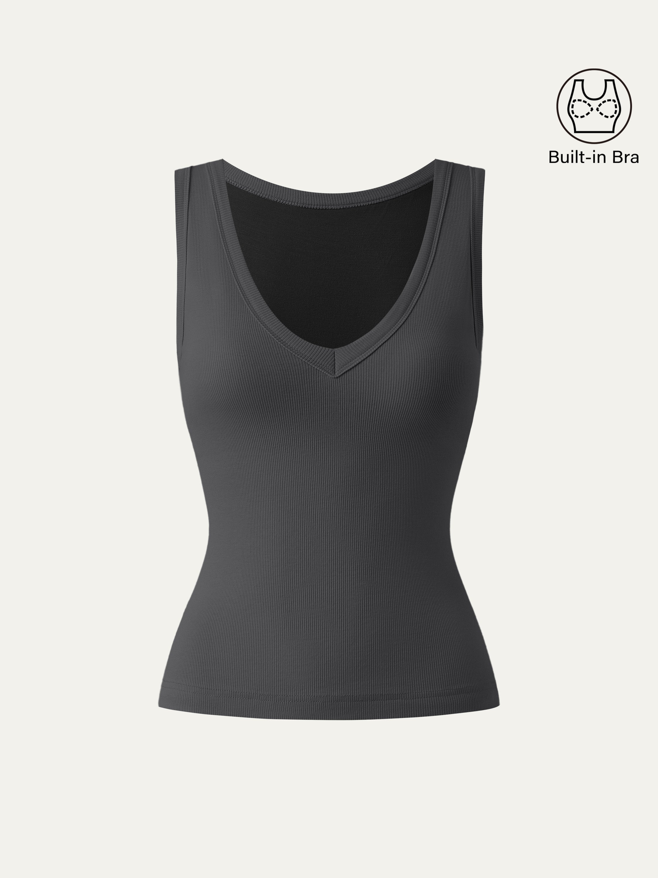 Stretchy V-neck Cotton New Airy Brami Tank