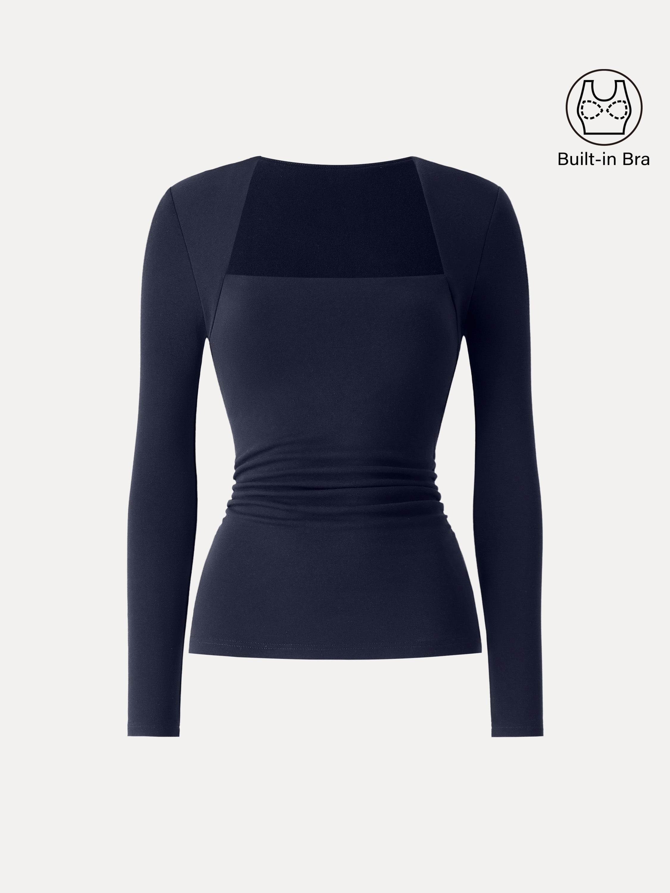 Angular Square Neck Side Ruched Brami