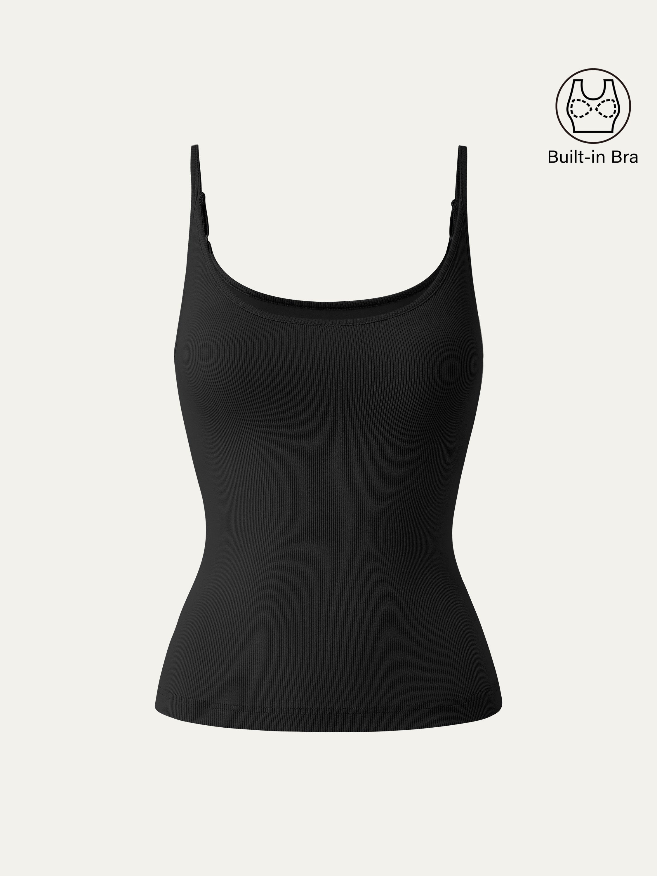 Scoop Neck Spaghetti Strap New Airy Brami Tank Top